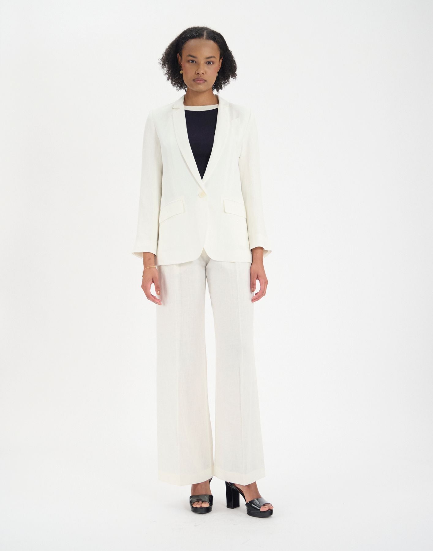 Bruna jacket in white linen
