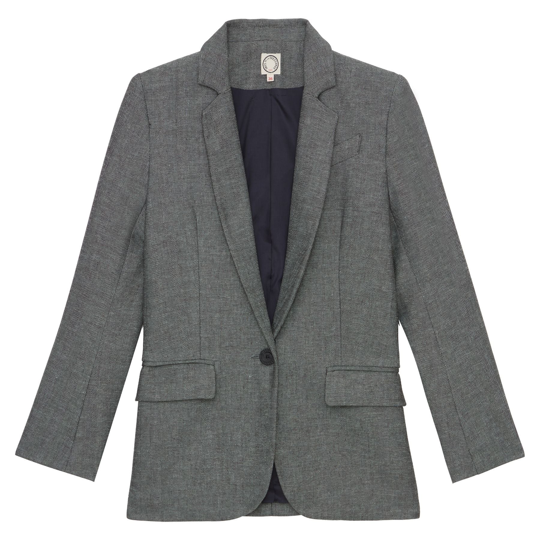 bruna-grey-herringbone-jacket