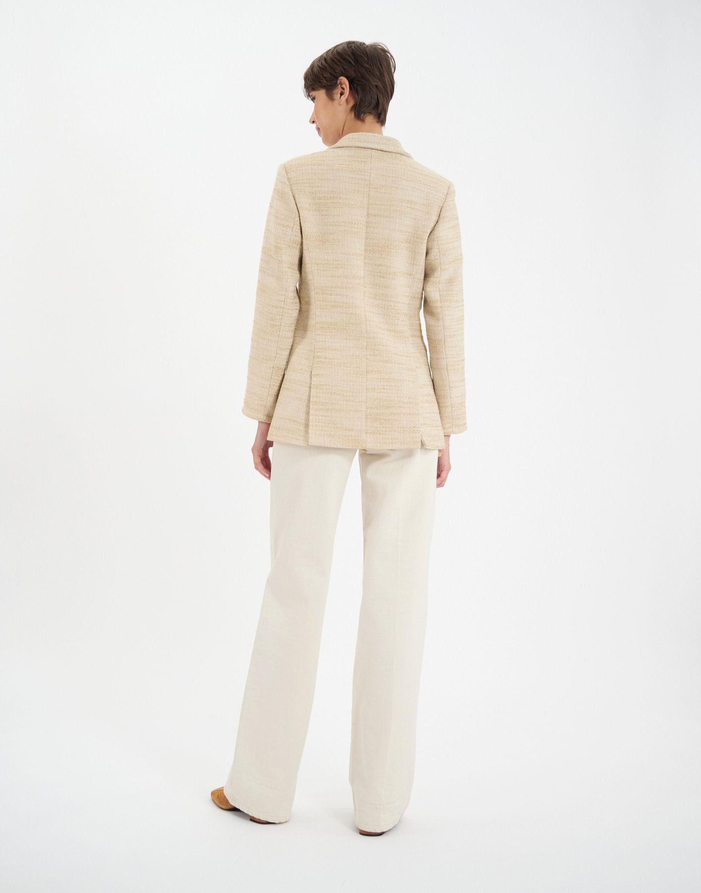 Bart-Jacke aus Baumwollgemisch sand