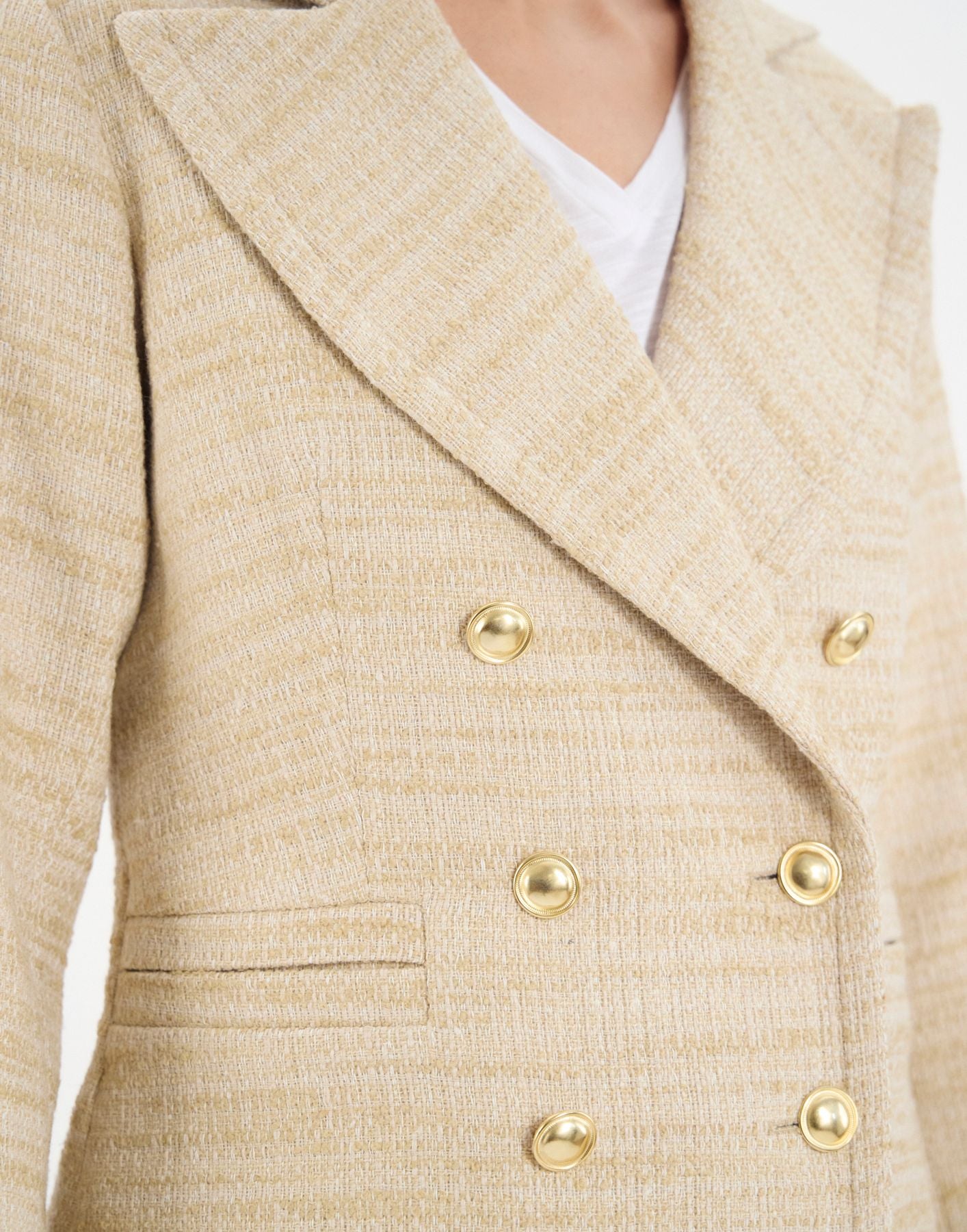 Bart-Jacke aus Baumwollgemisch sand