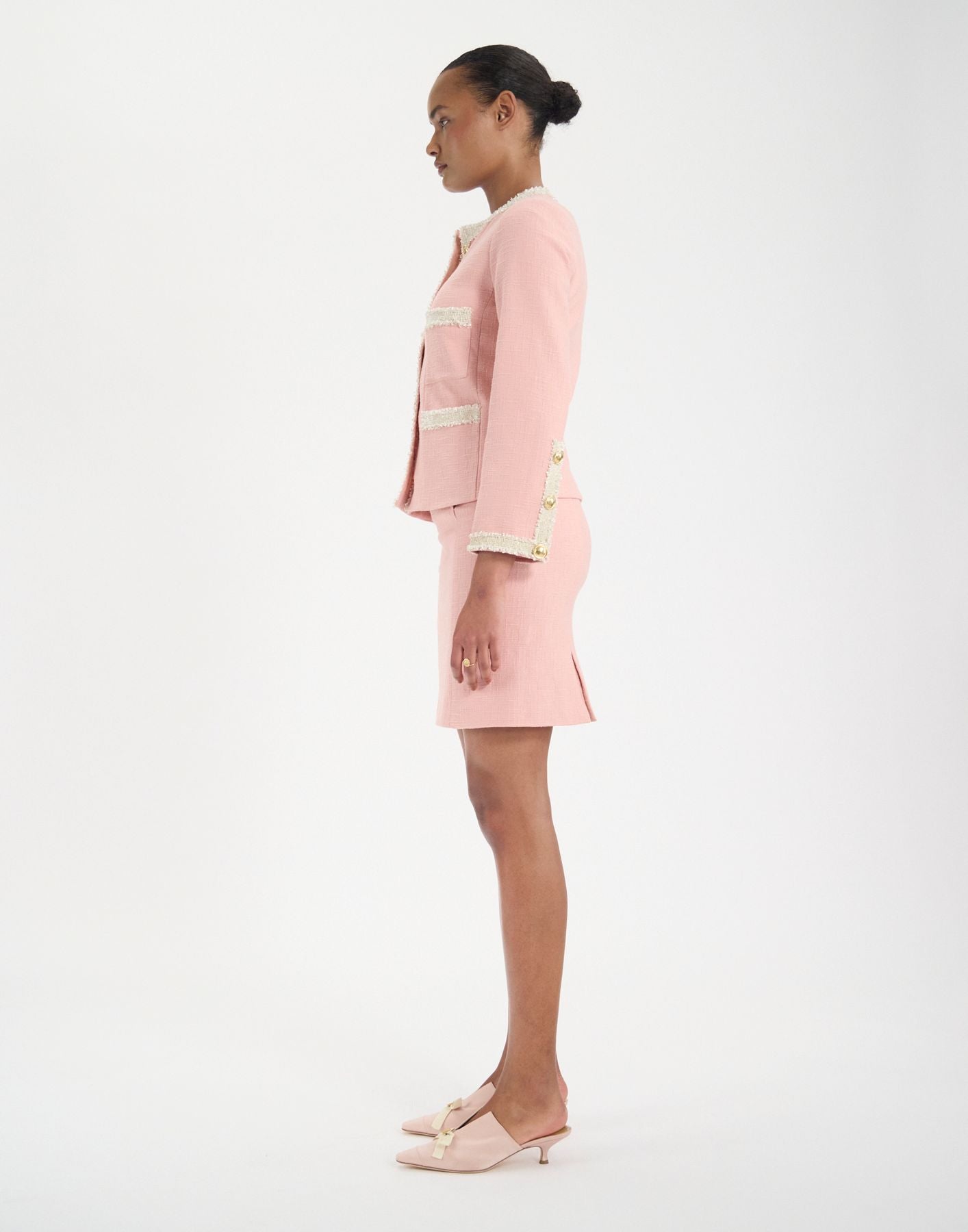 Adelaide jacket in pink cotton