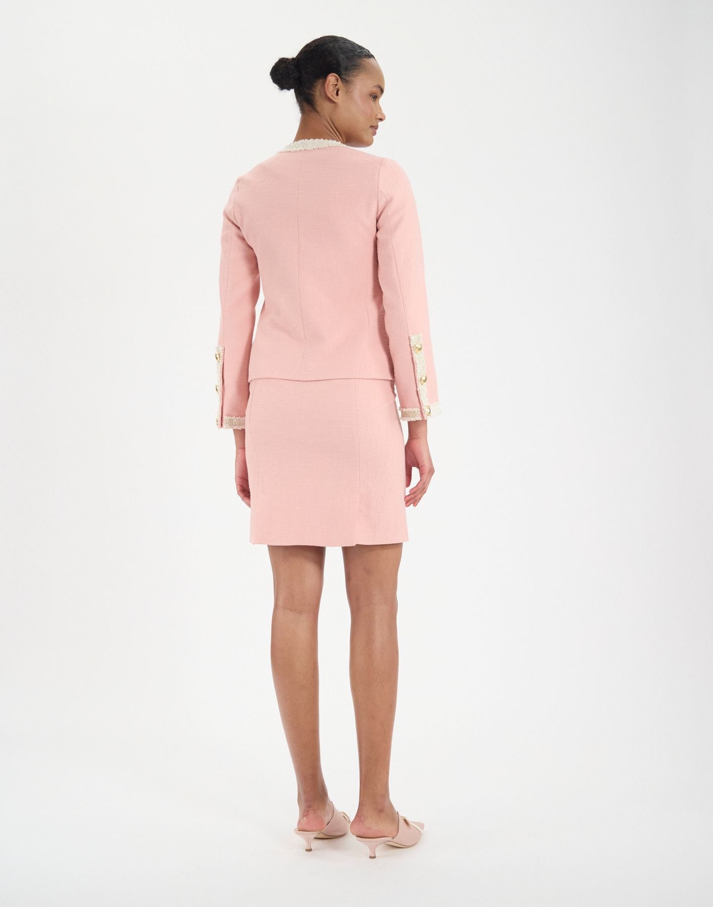 Adelaide jacket in pink cotton