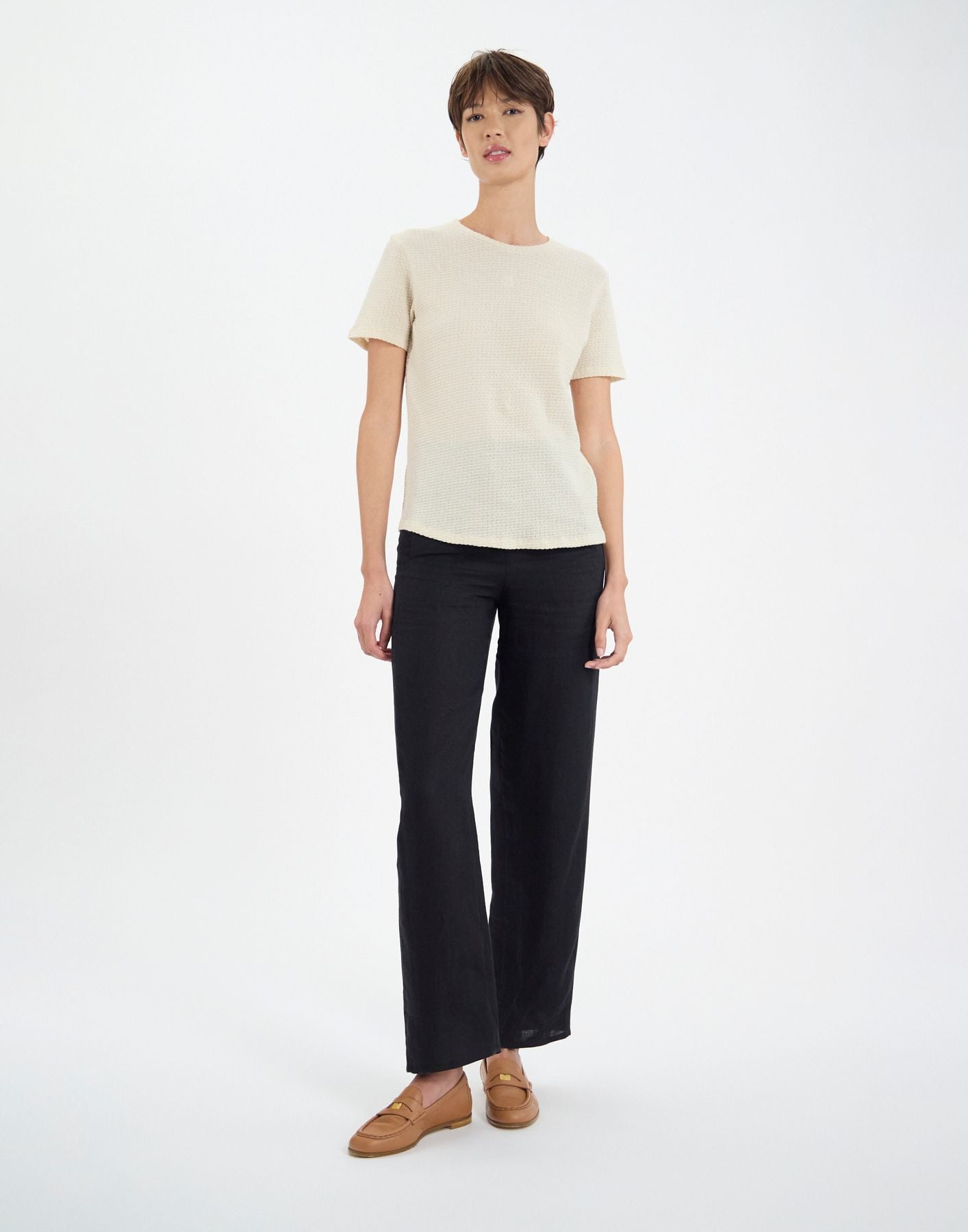 Paul ecru cotton T-shirt