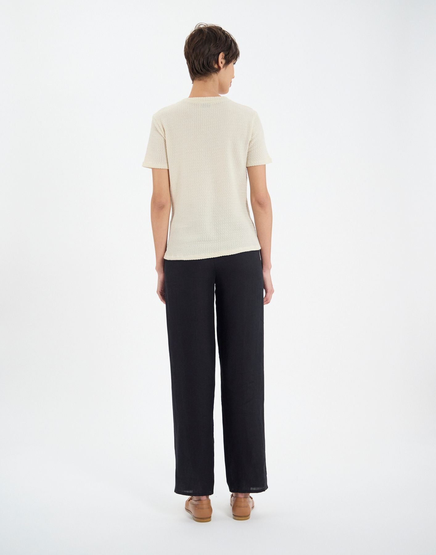 Paul ecru cotton T-shirt