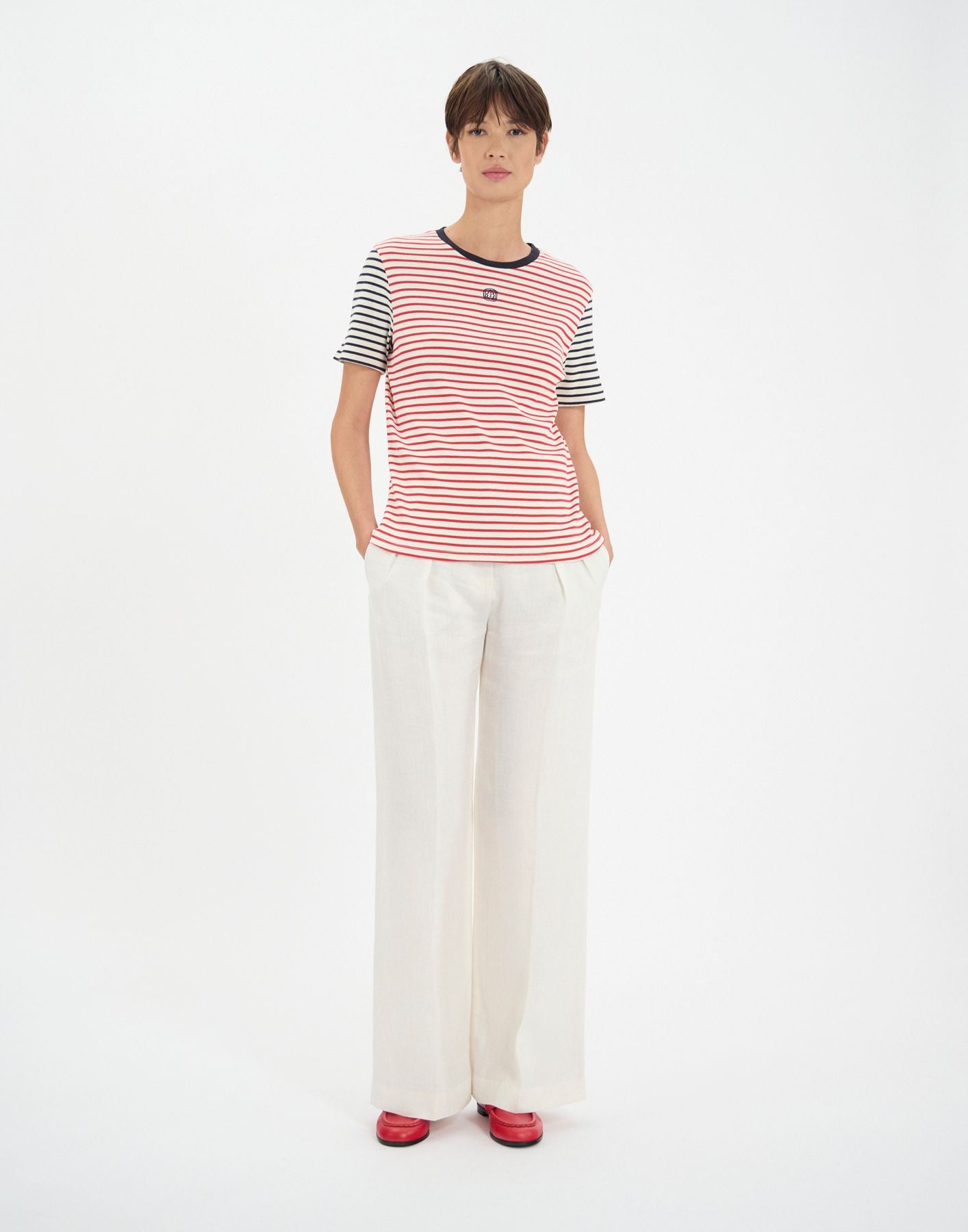 paul-red-cotton-striped-t-shirt