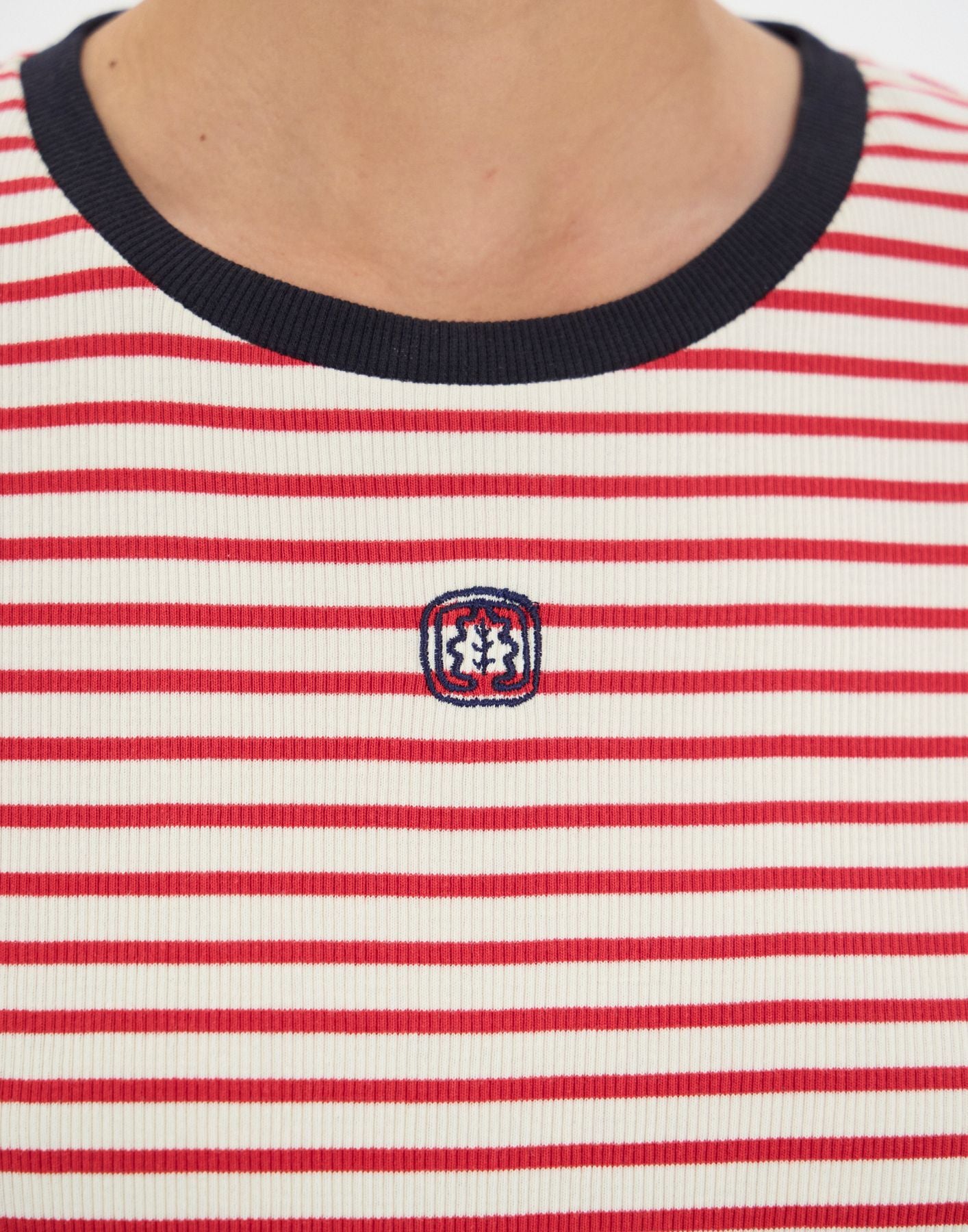 Paul red cotton striped T-shirt