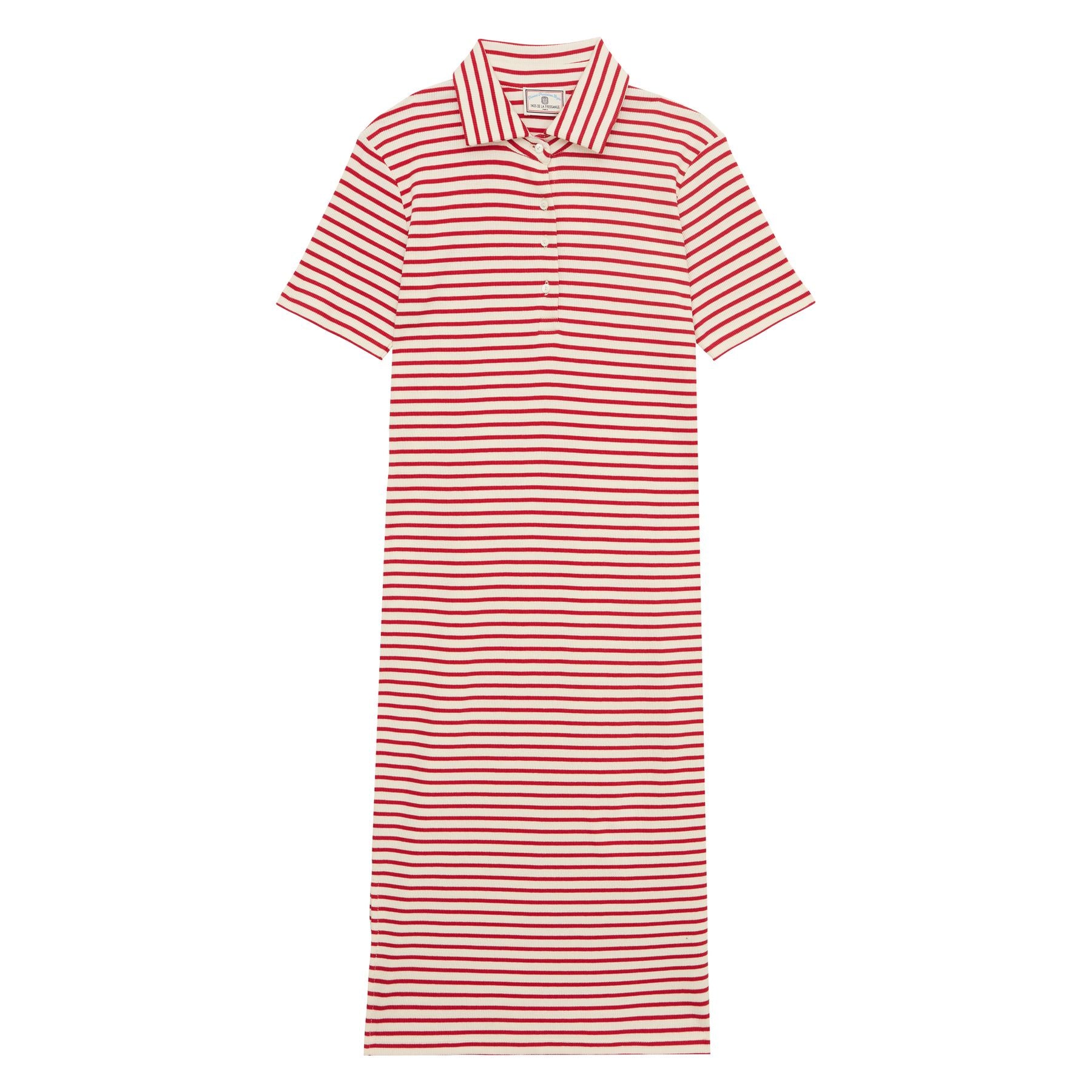 Romane dress in red organic cotton
