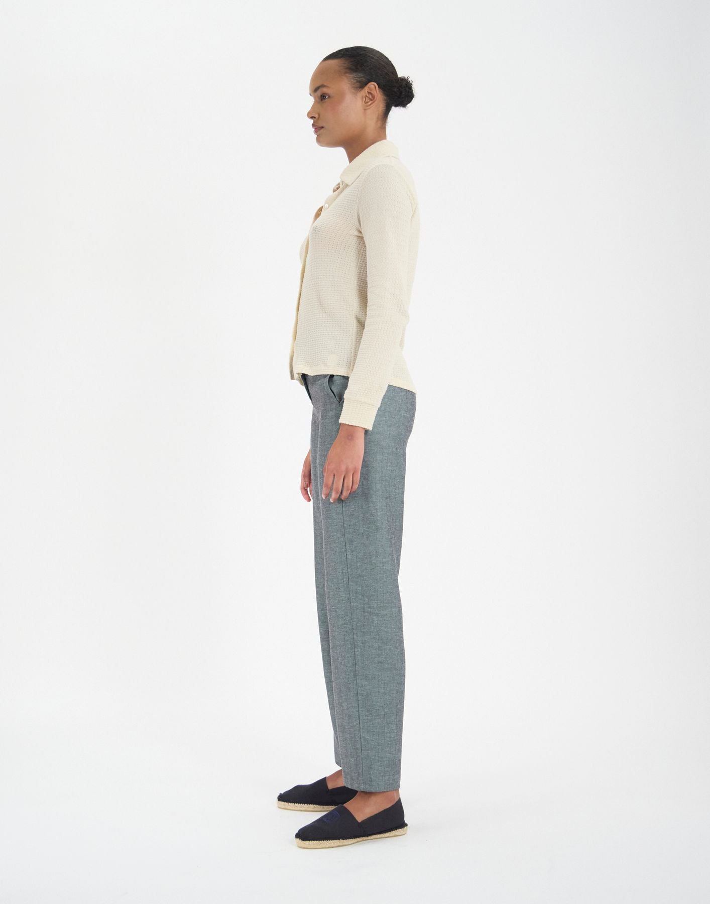 Chemise Cathy en coton blanc ivoire