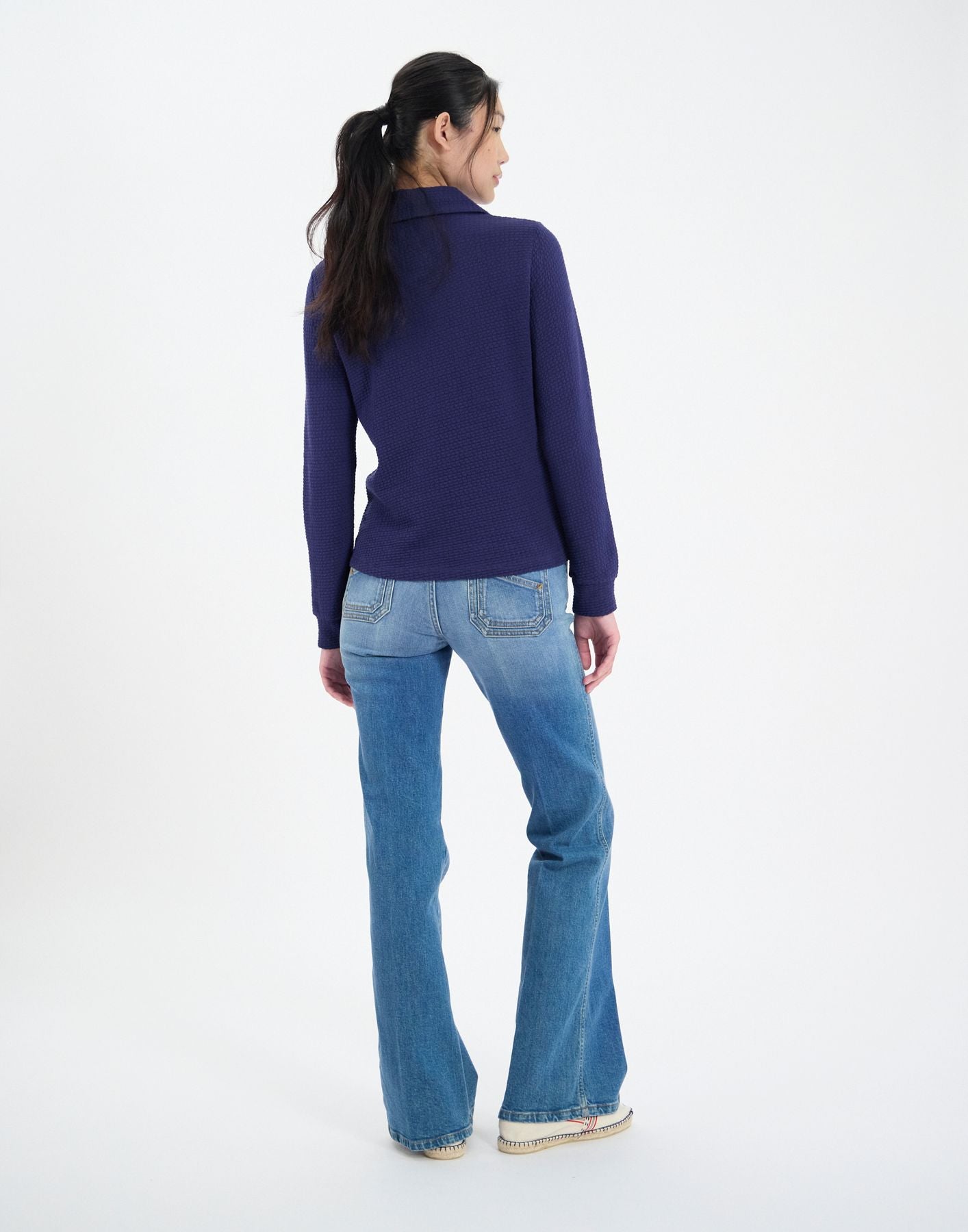 Chemise Cathy en coton marine