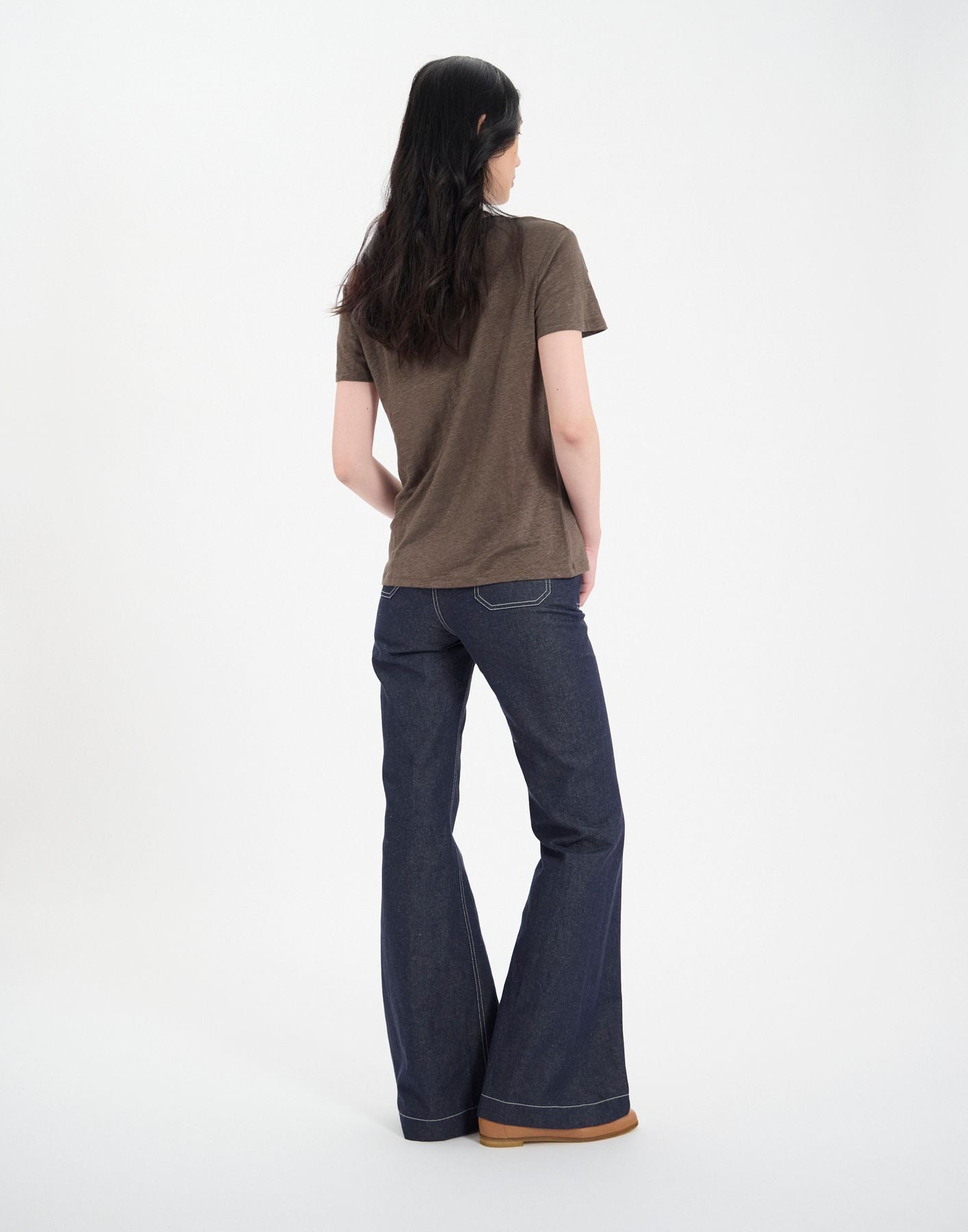 T-shirt Sunny en lin kaki