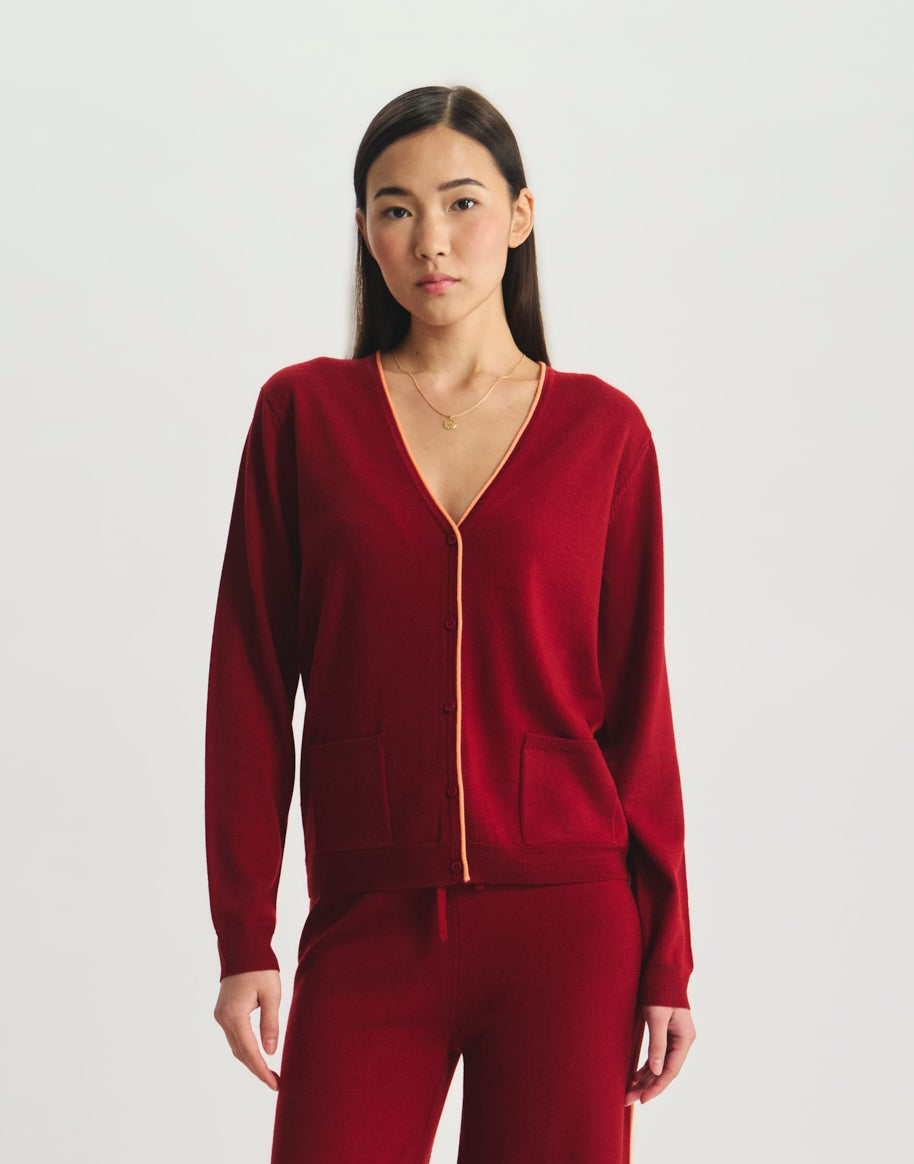 Cardigan Clotaire in lana merino