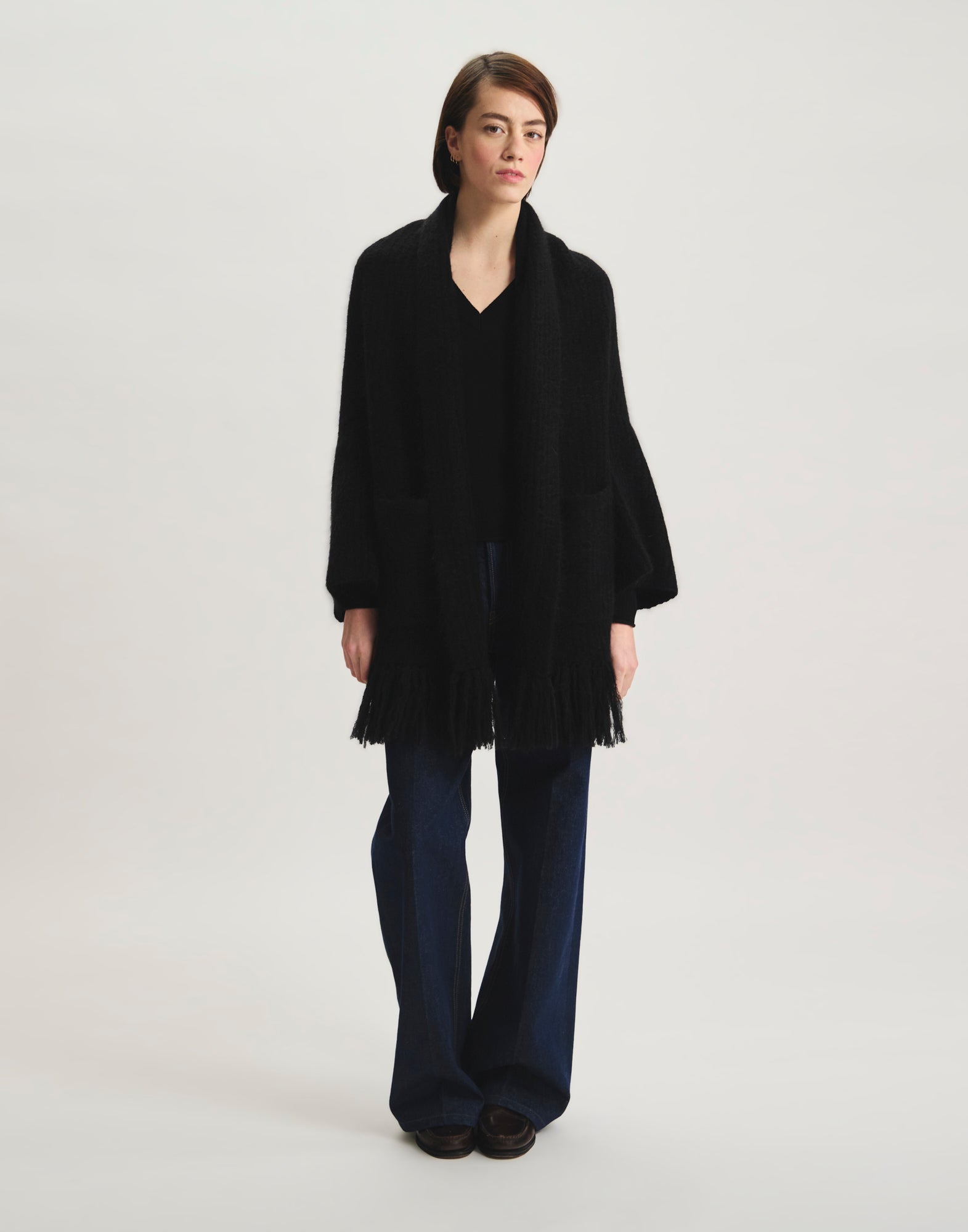 Chaqueta de punto de mohair Aurelien