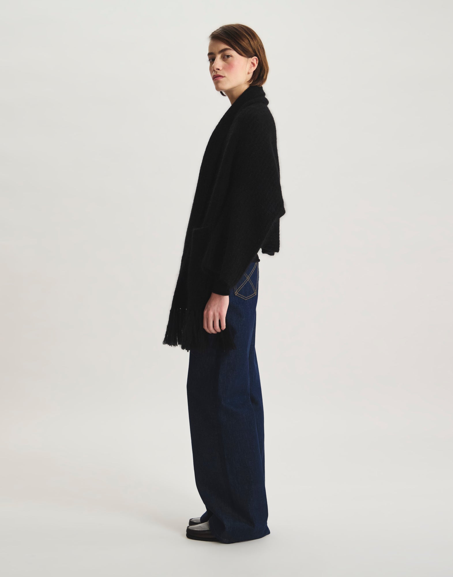 Aurelien mohair knit cardigan