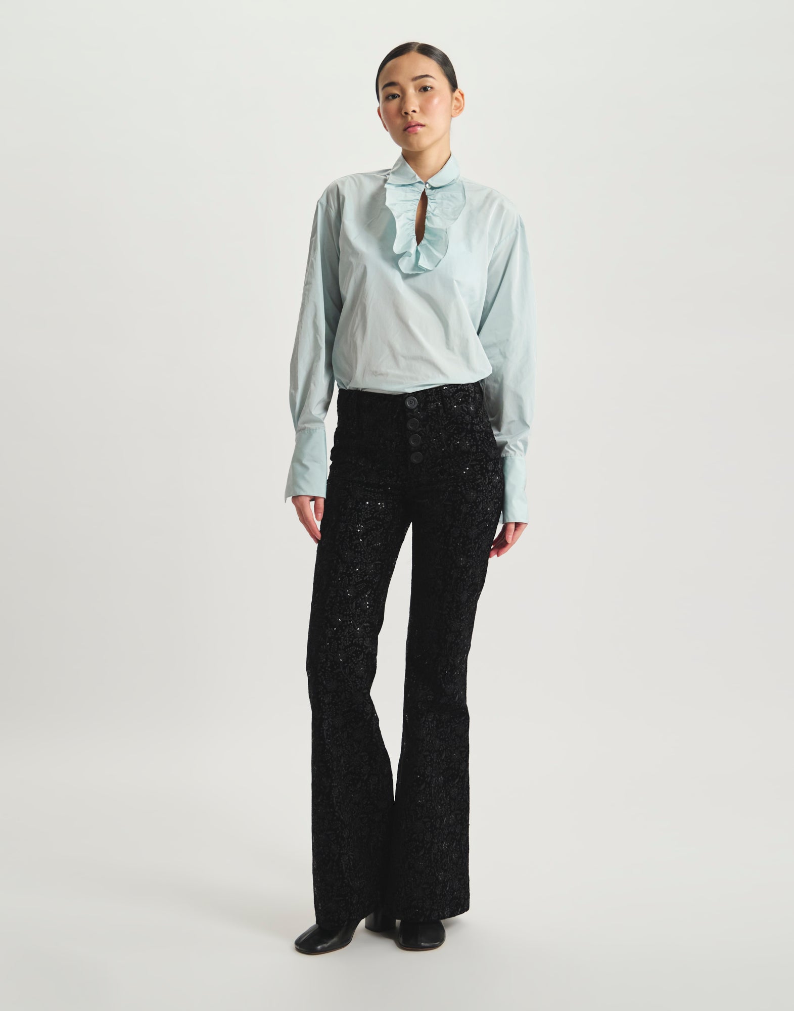 Charlotte embroidered trousers