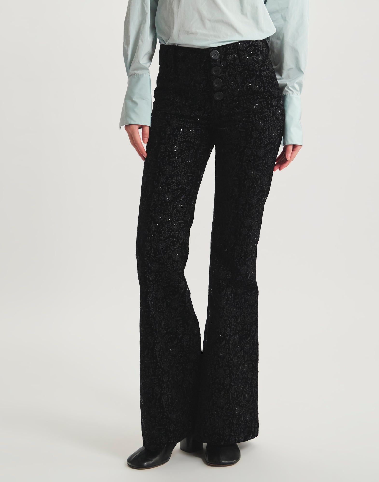 Charlotte embroidered trousers