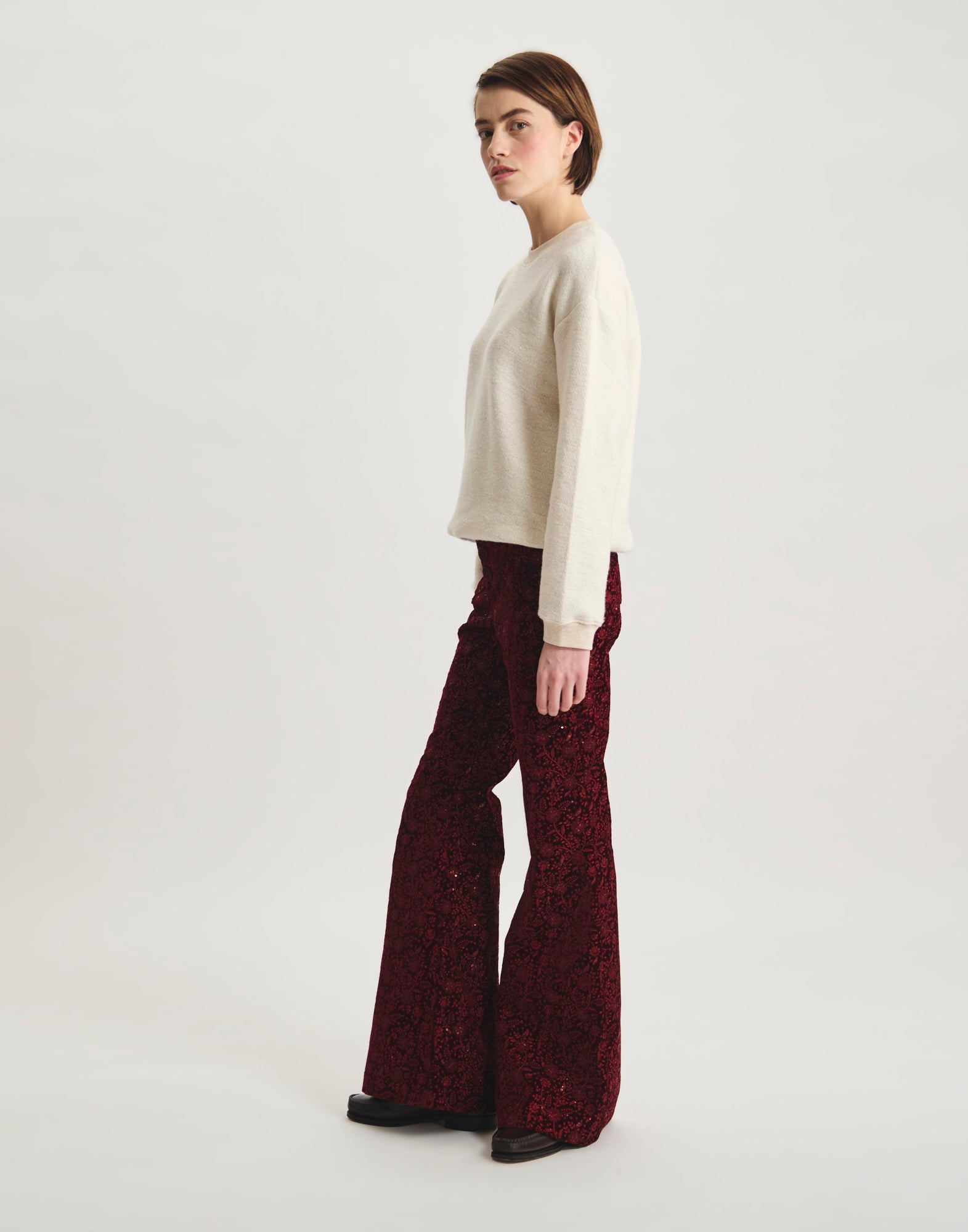 Charlotte embroidered trousers