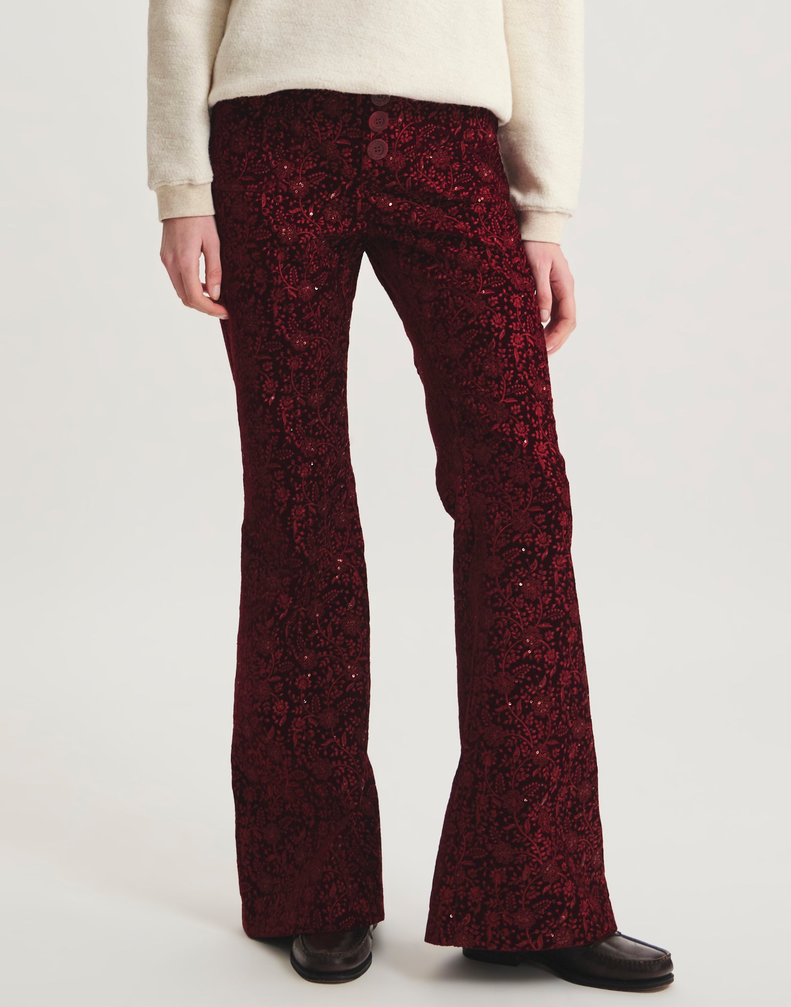 Charlotte embroidered trousers