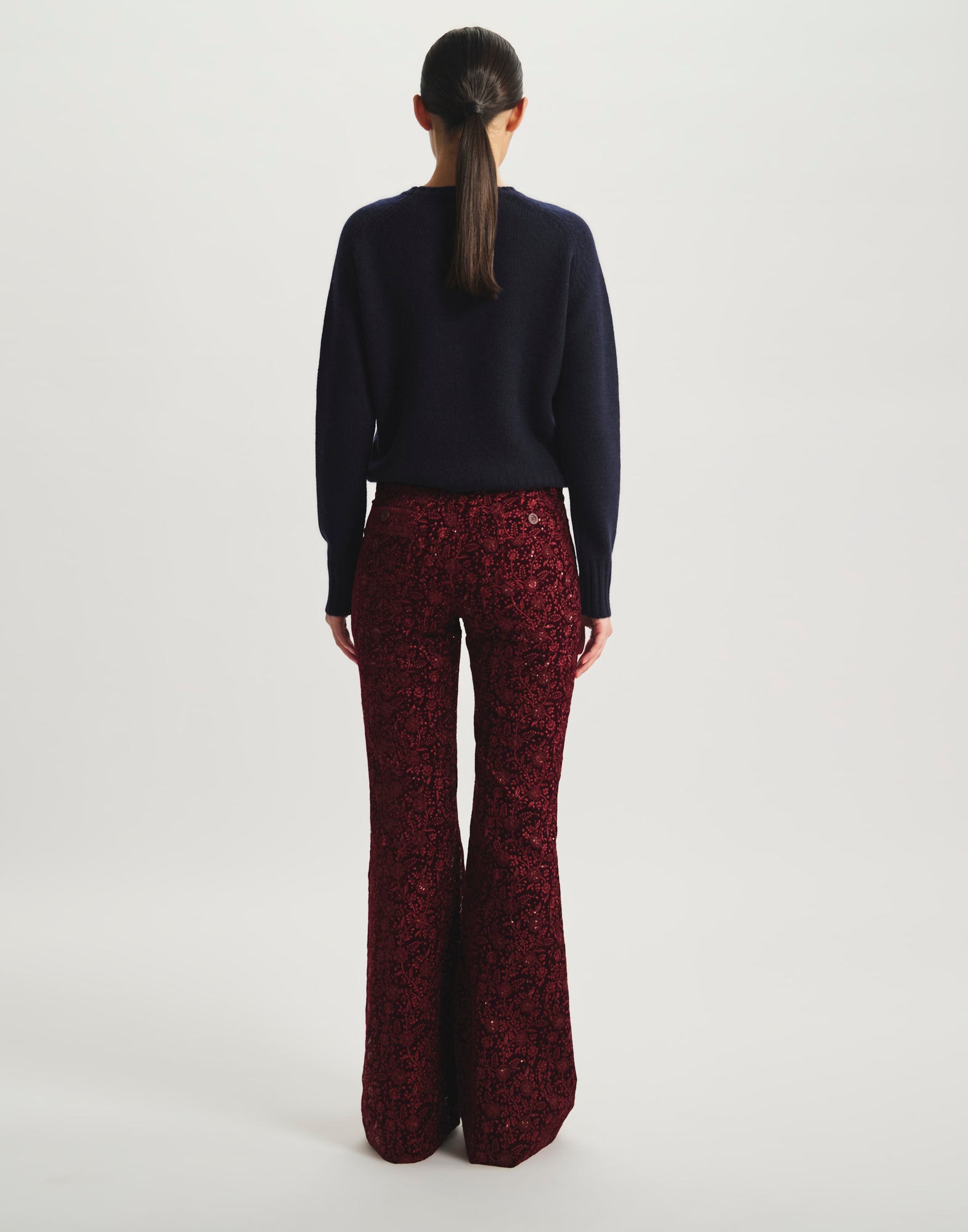 Charlotte embroidered trousers