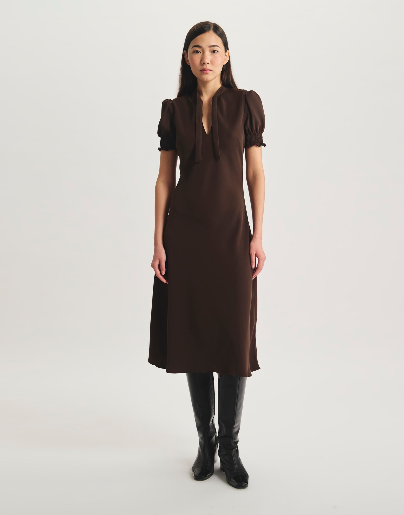 Fluid cherry dress