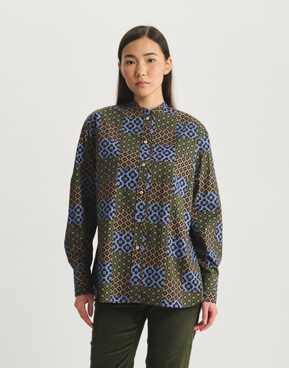 Camicia in cotone floreale Ollie