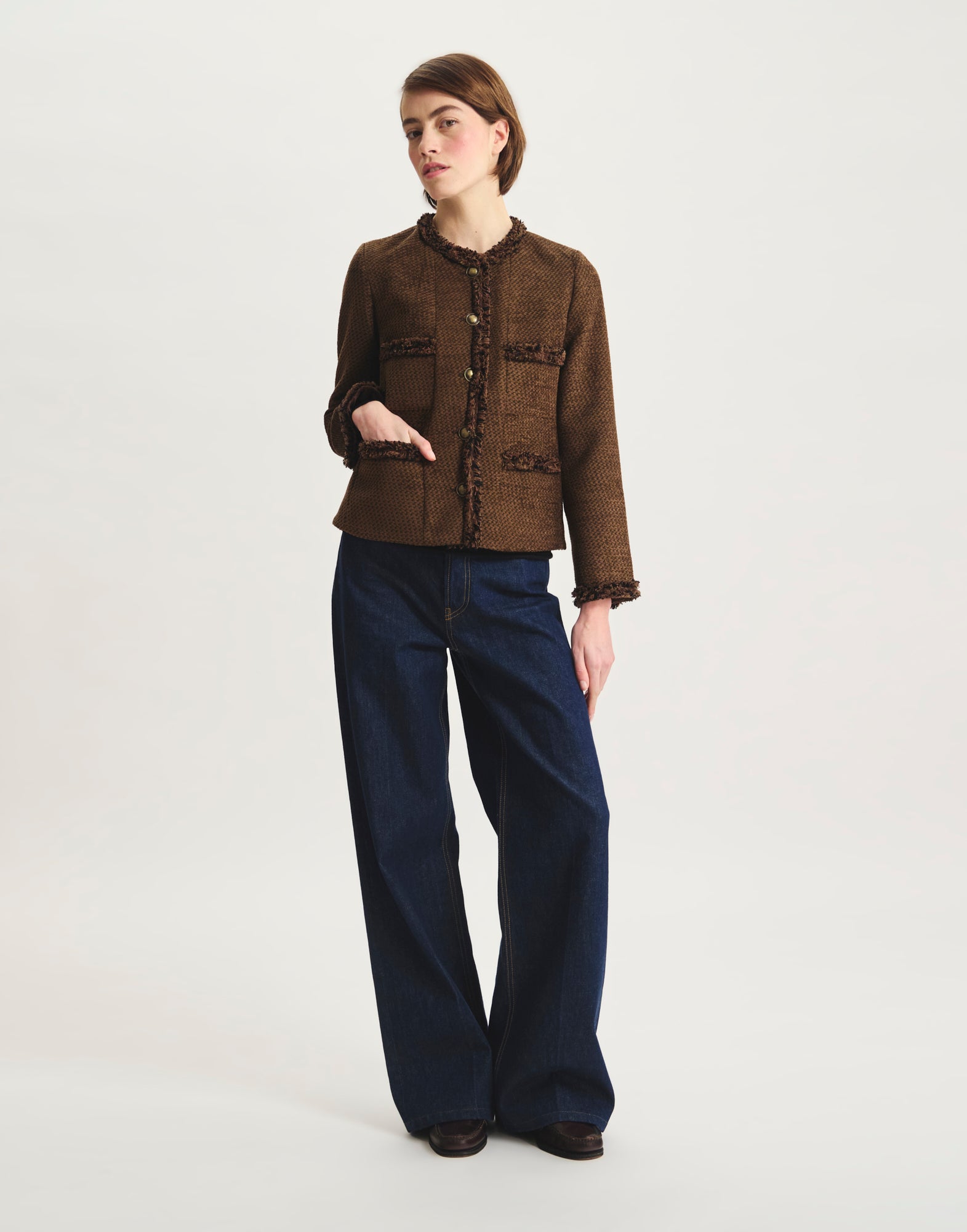 Veste Adelaïde avec galons tissés