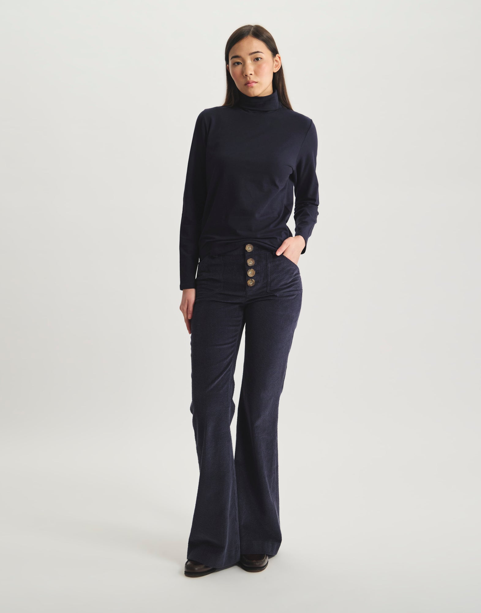 Matthieu cotton turtleneck top