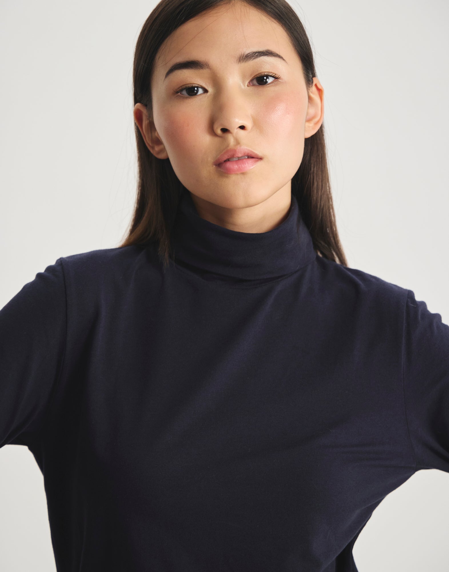 Matthieu cotton turtleneck top