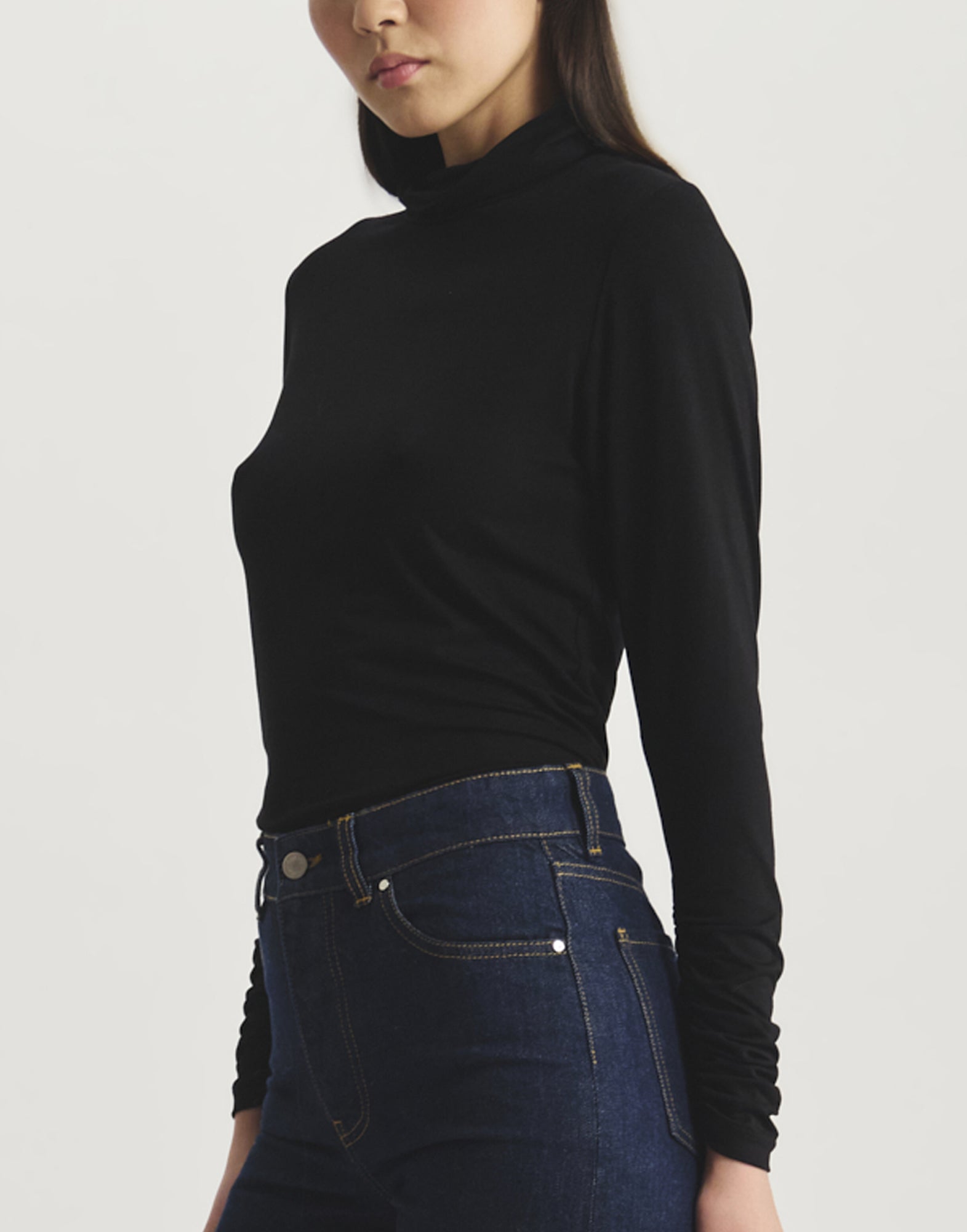 Mireille turtleneck top in viscose