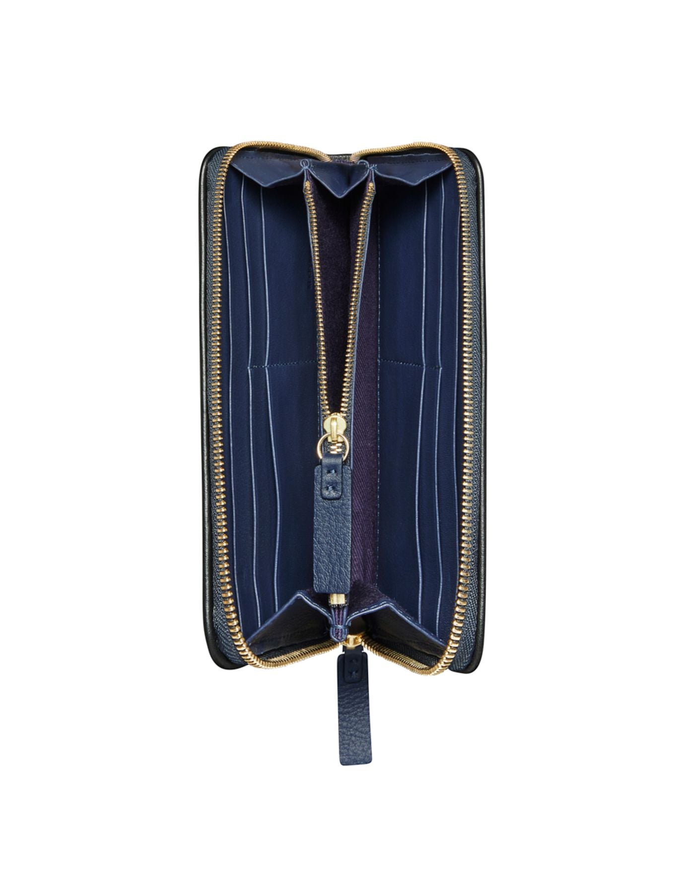Marcia wallet blue with black border