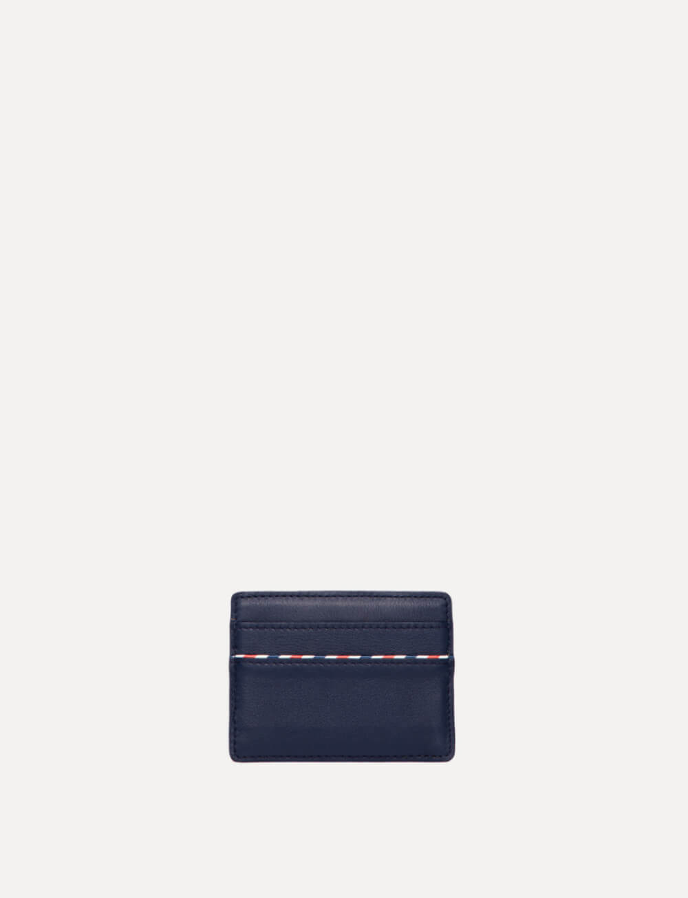 Portacarte Marcia in pelle blu navy