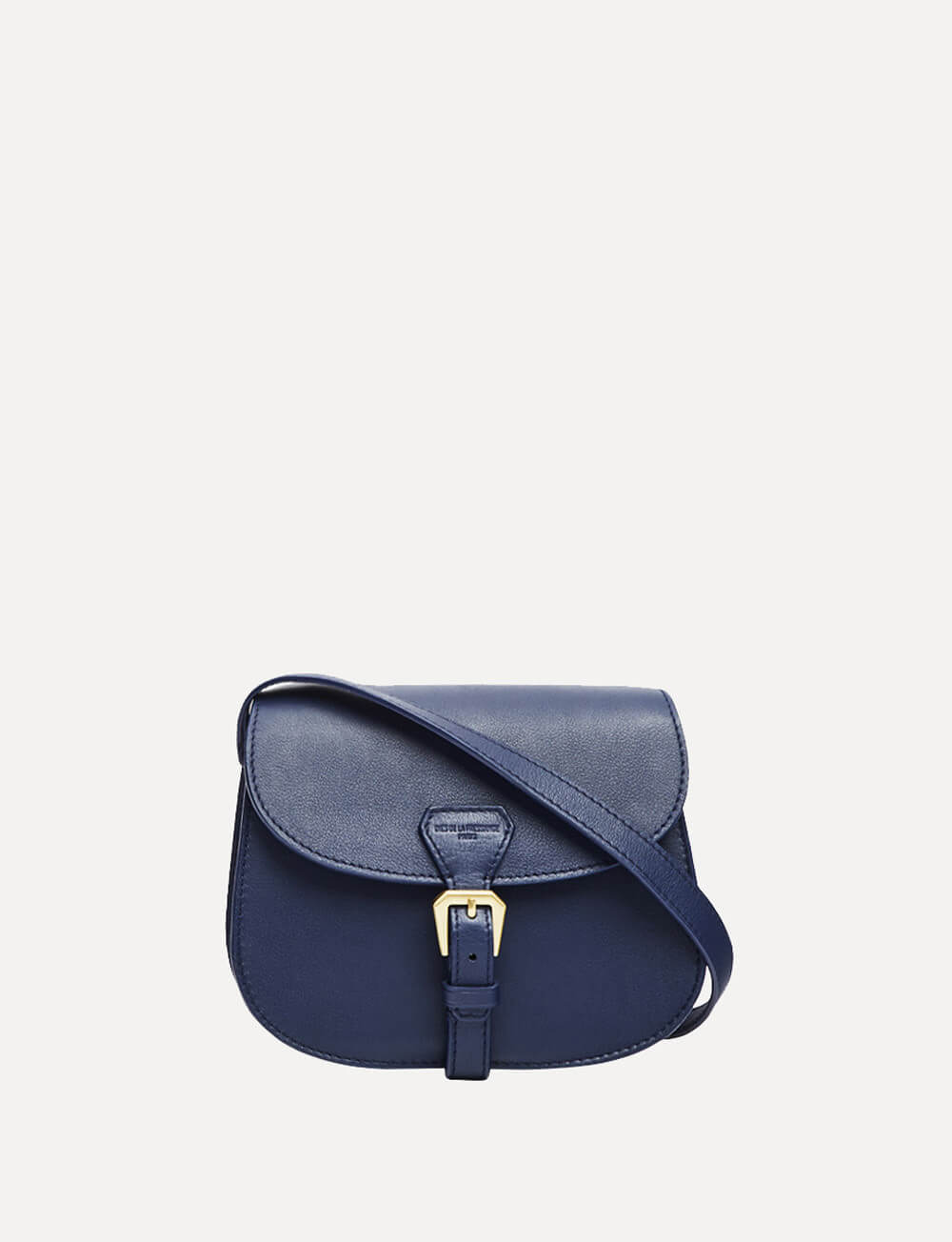 Borsa Baby Flâneur in pelle blu navy