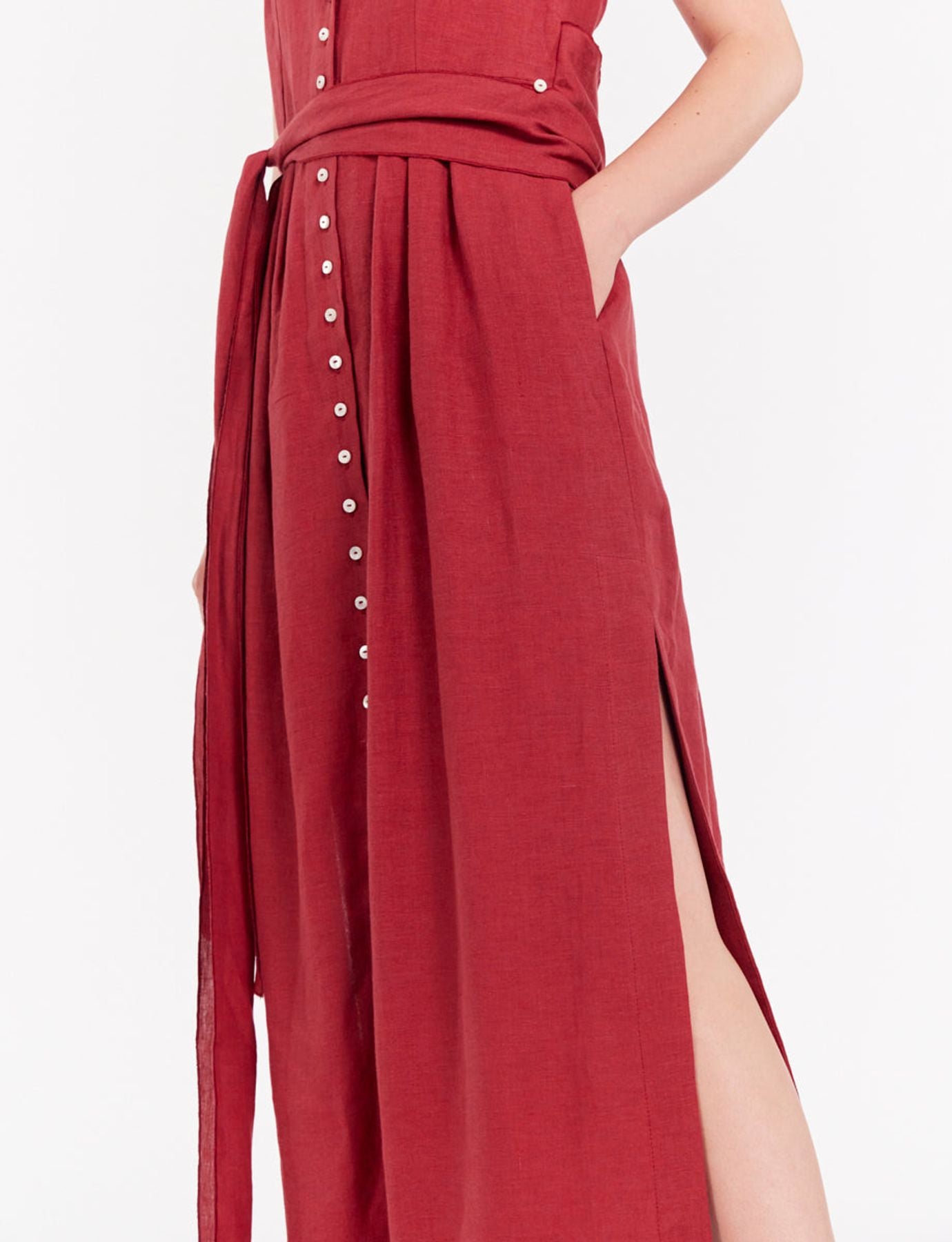 ambre-long-dress-in-raspberry-linen