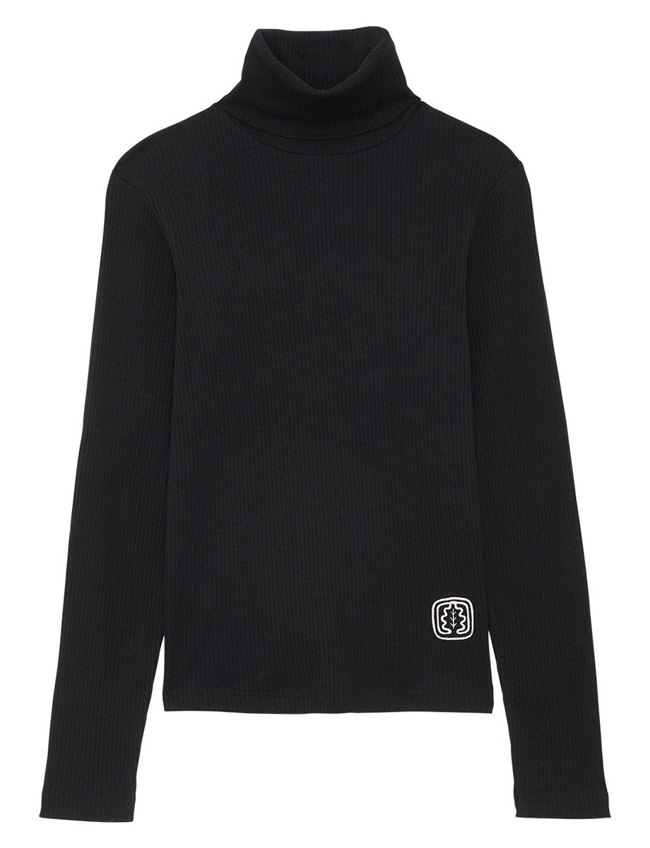 Matthieu black lightweight turtleneck sweater