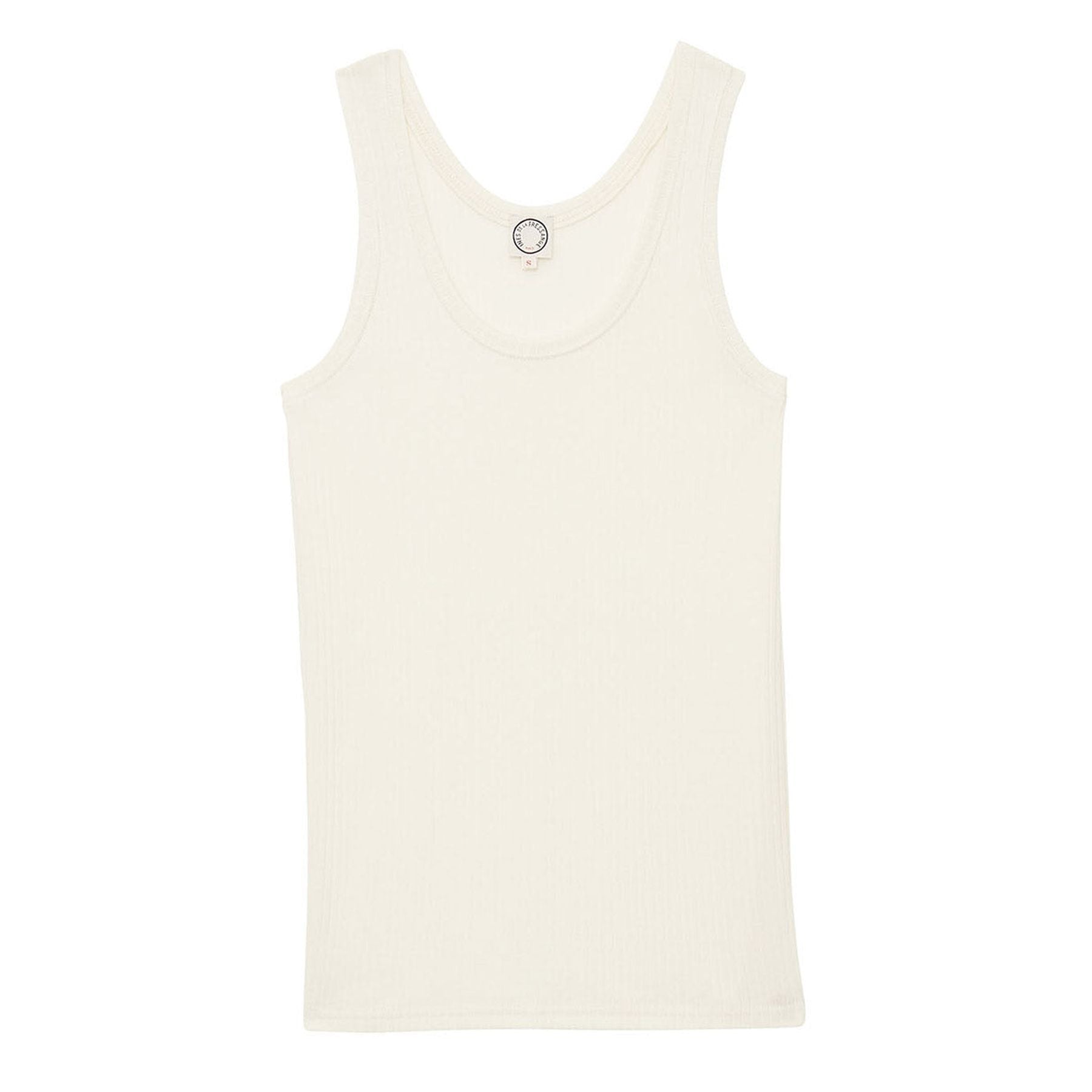 Amelie tank top in ivory jersey