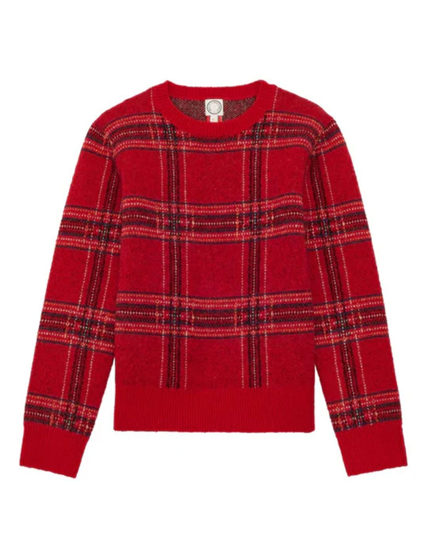 Ulysse red jacquard jumper