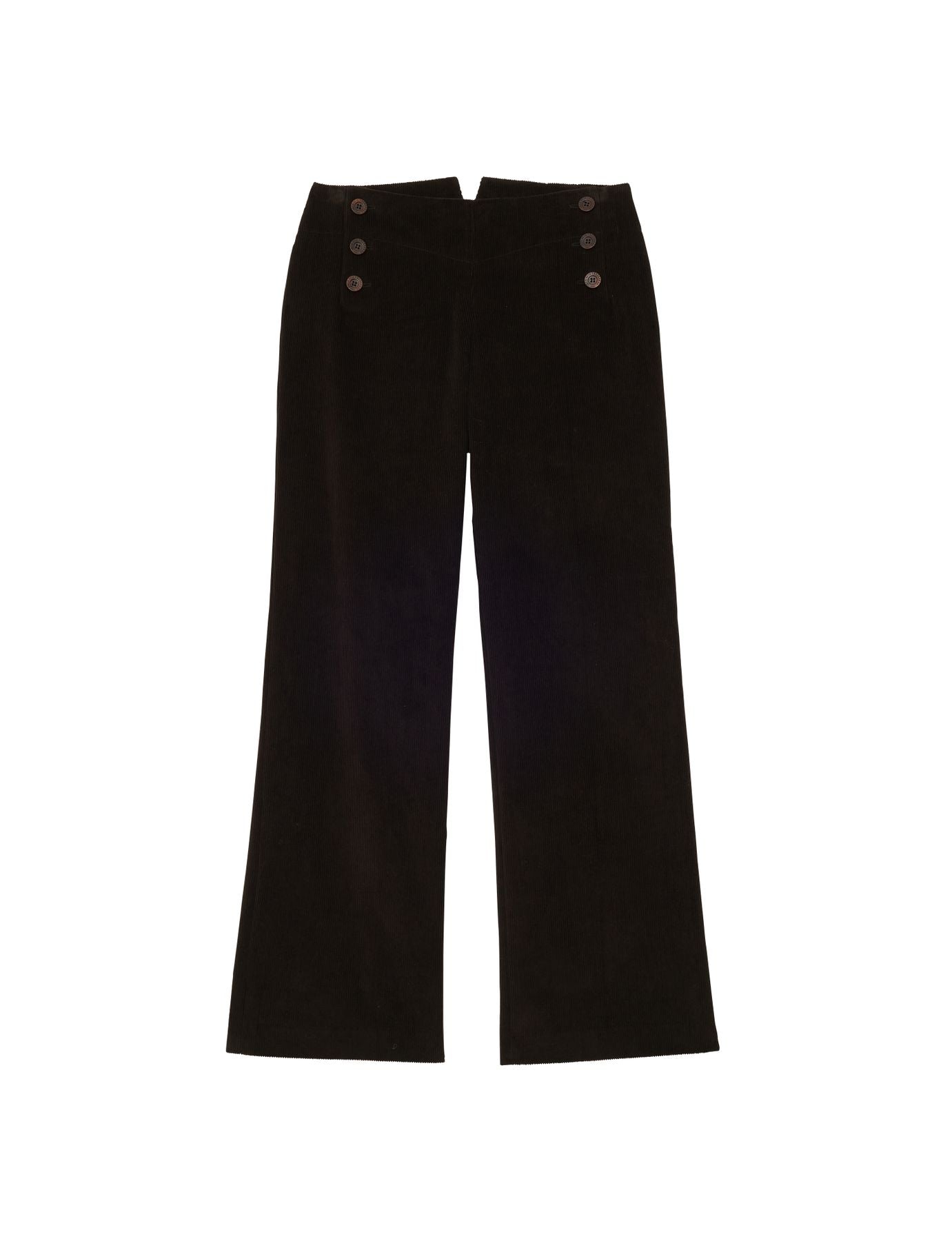 Gabriel trousers in brown milleraies velvet