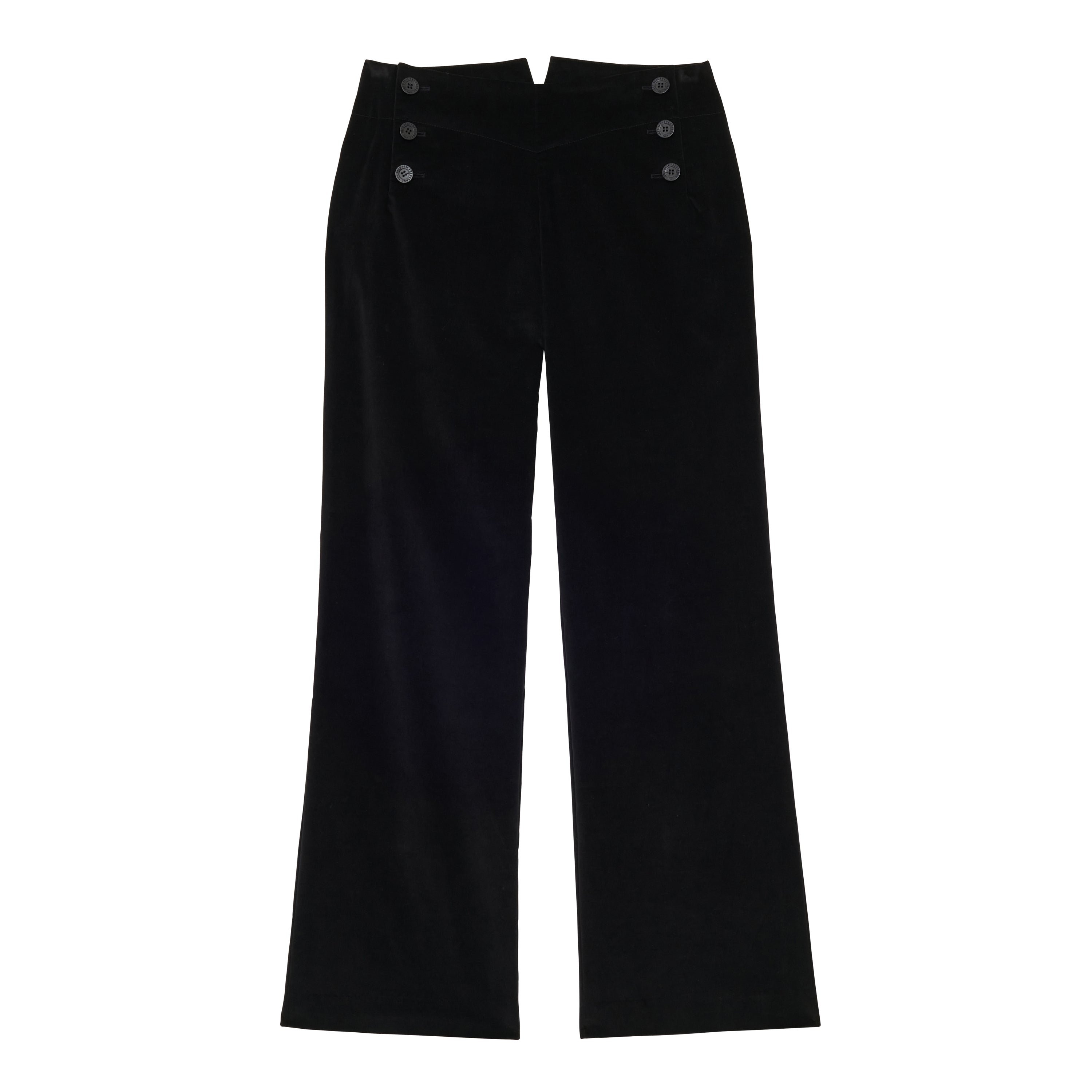 Gabriel pants in smooth black velvet