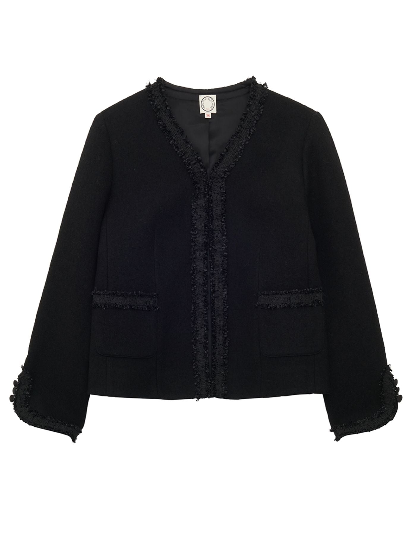 Misia jacket in black wool