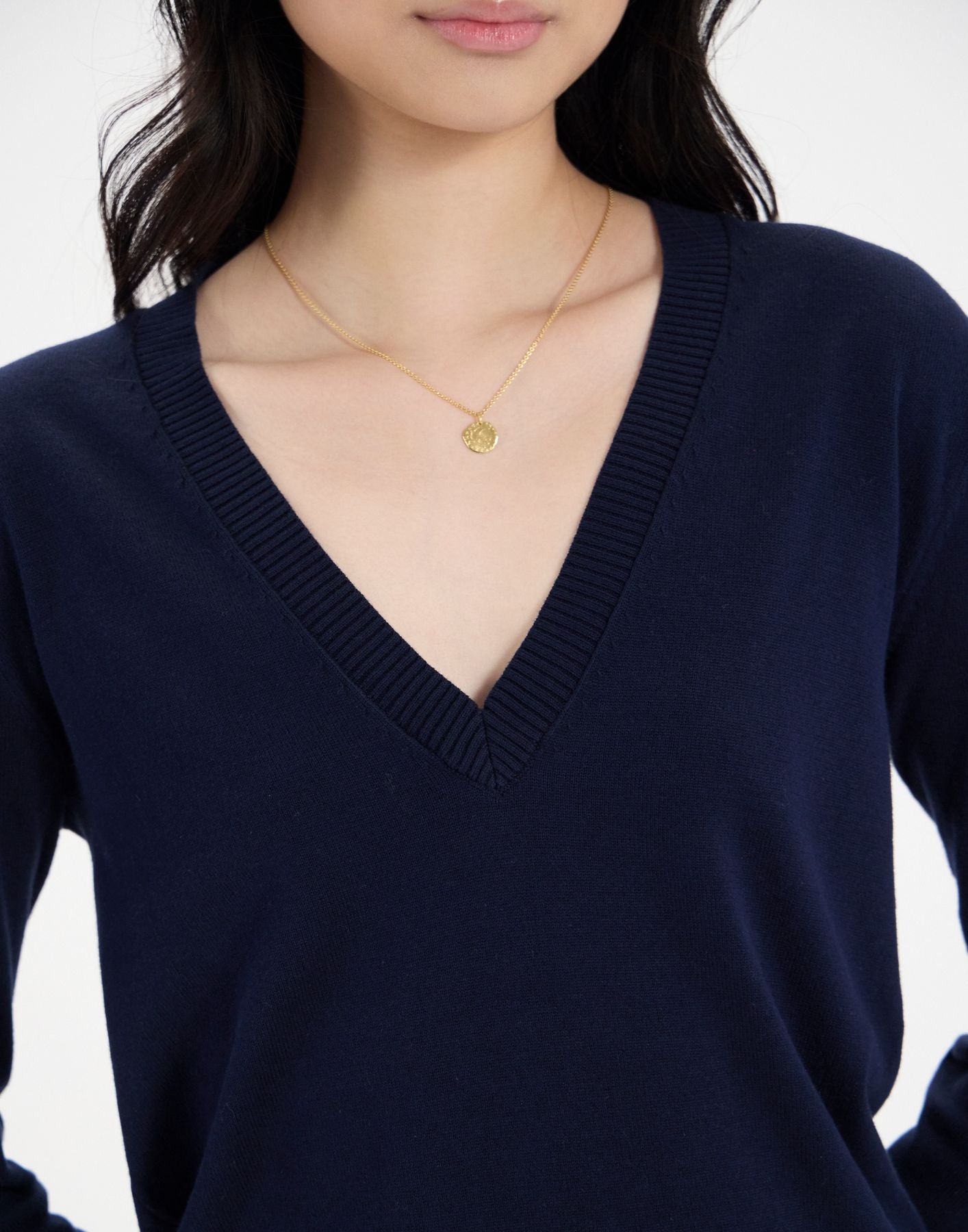 Pull Morcant en coton marine