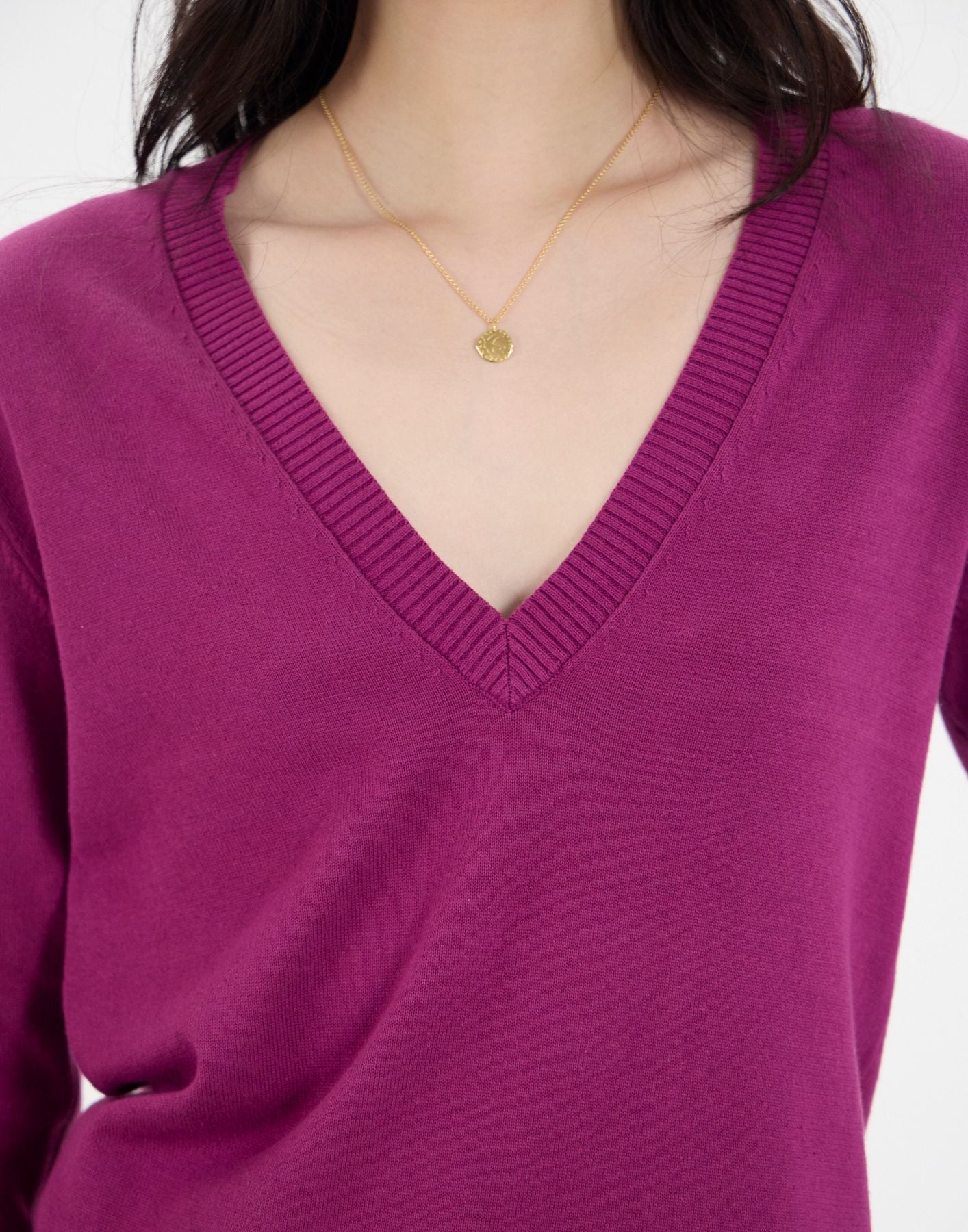 Purple cotton Morcant jumper