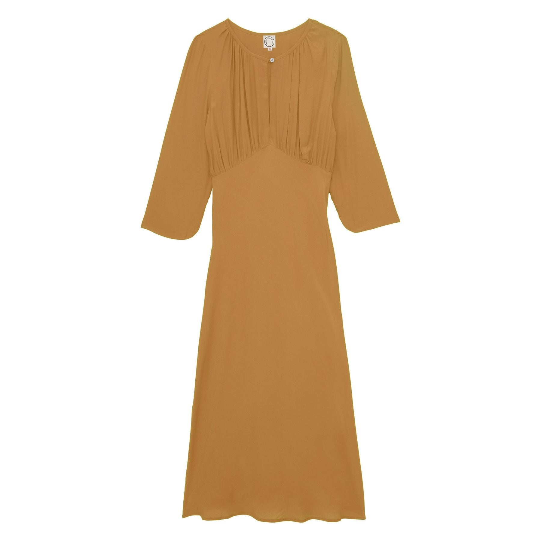 Natalia camel dress