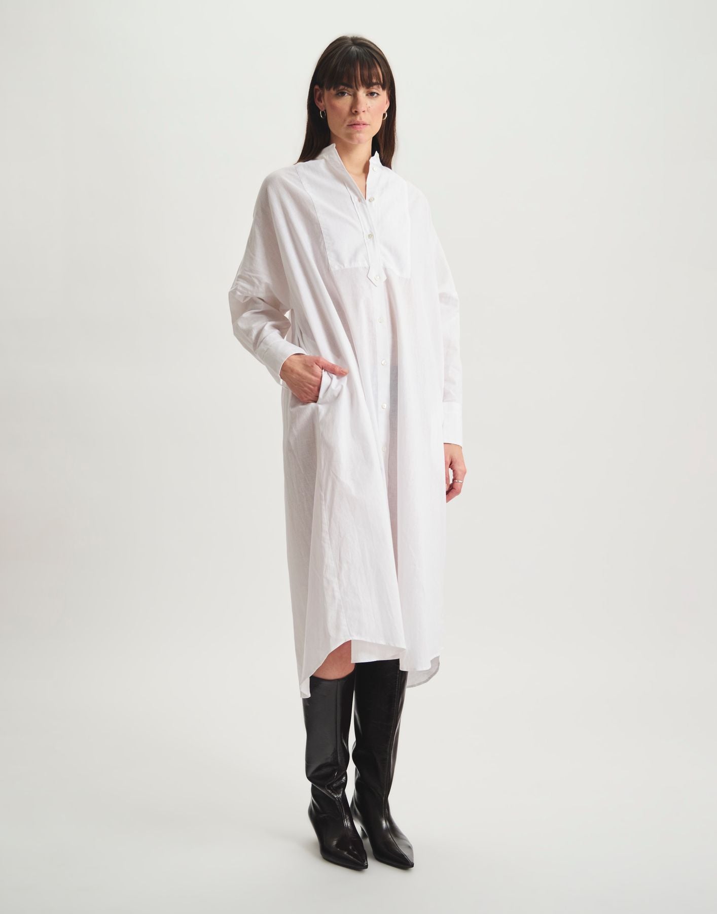 Boy dress in white linen mix
