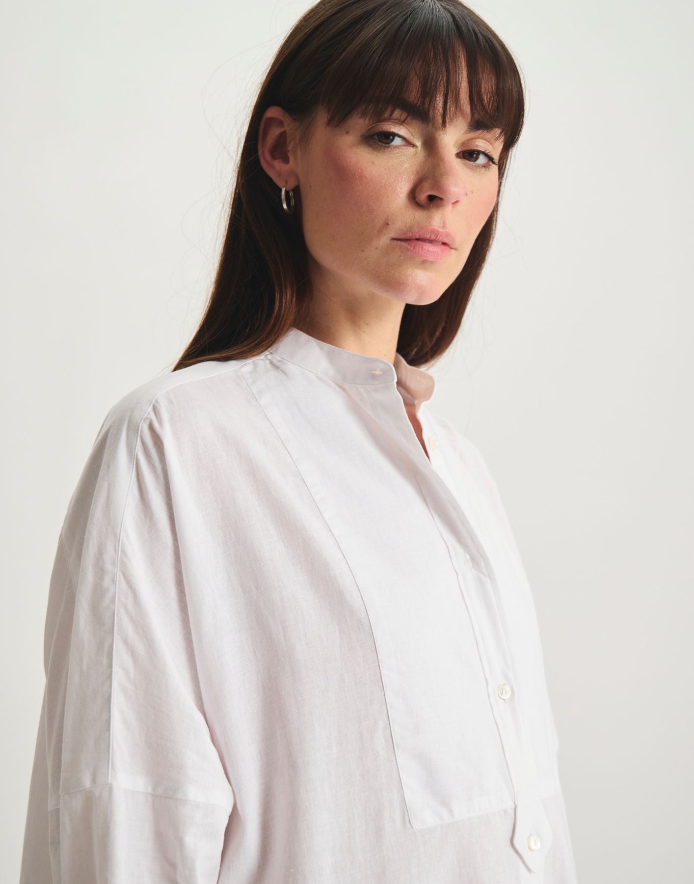 Boy dress in white linen mix