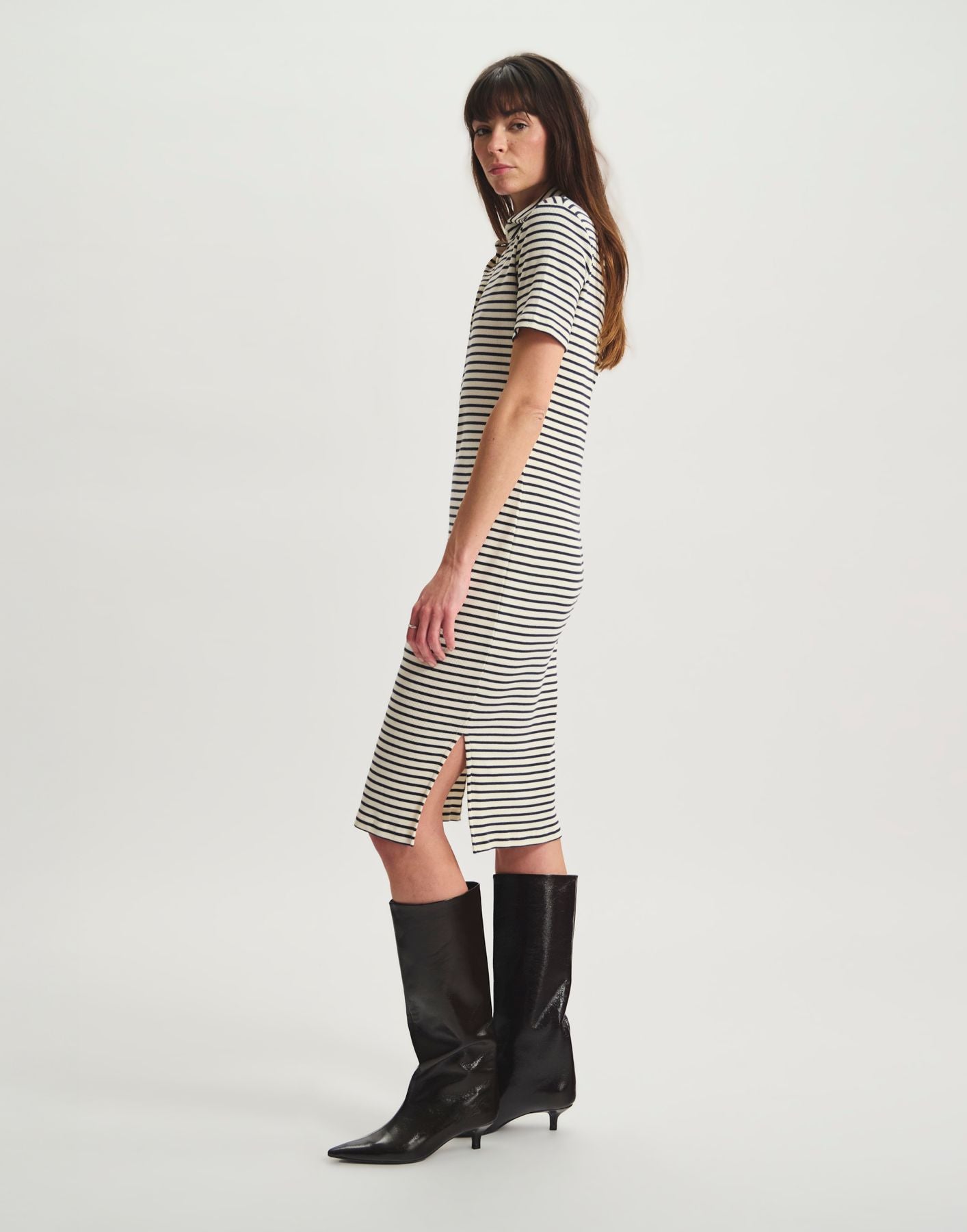 Robe Romane en coton Bio marine