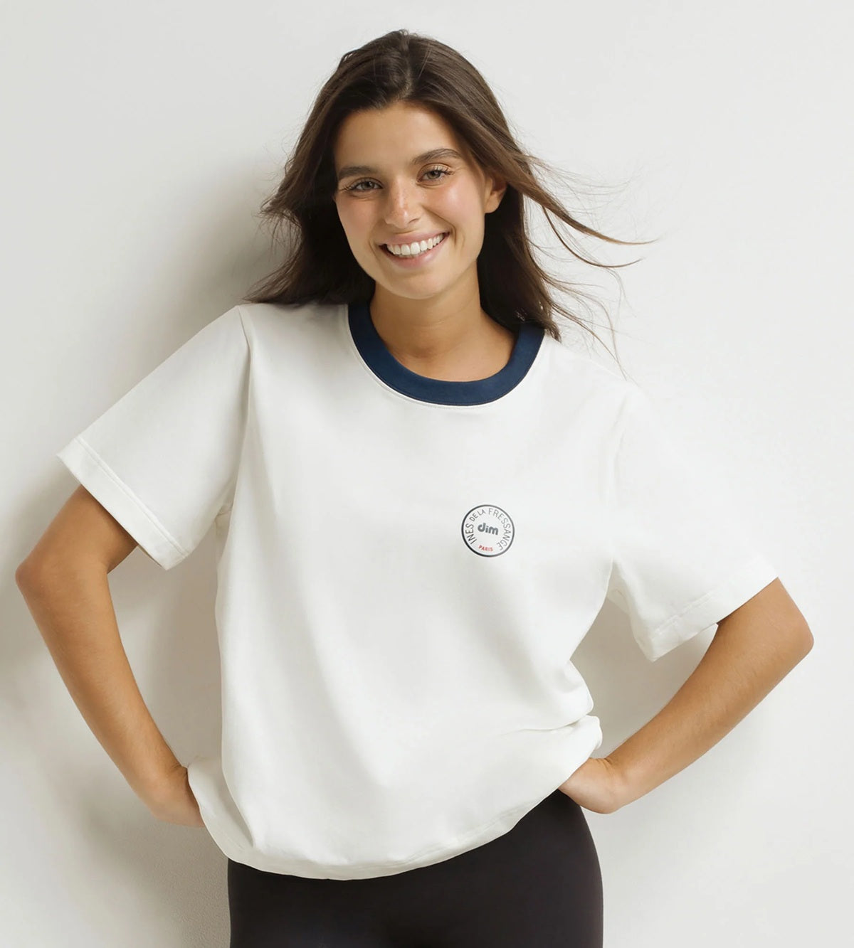 Camiseta Nácar DIM x Ines de La Fressange
