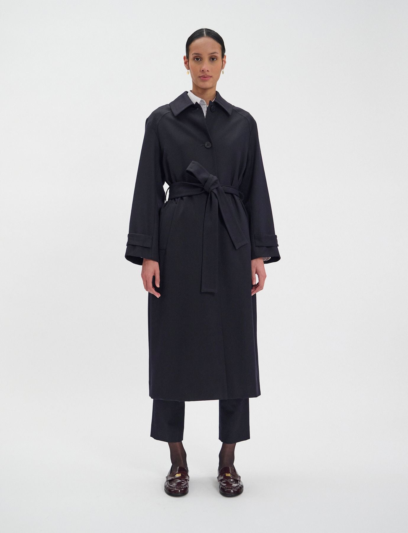 Esmé coat, Navy wool