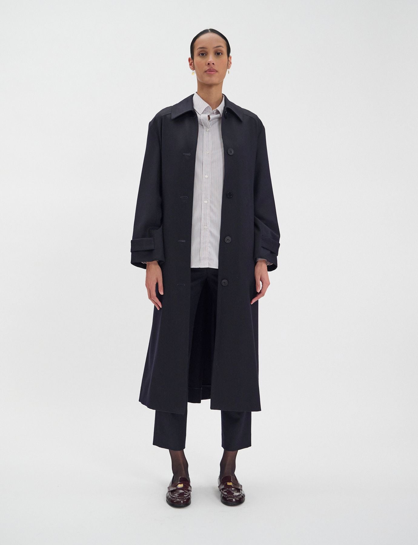 Esmé coat, Navy wool