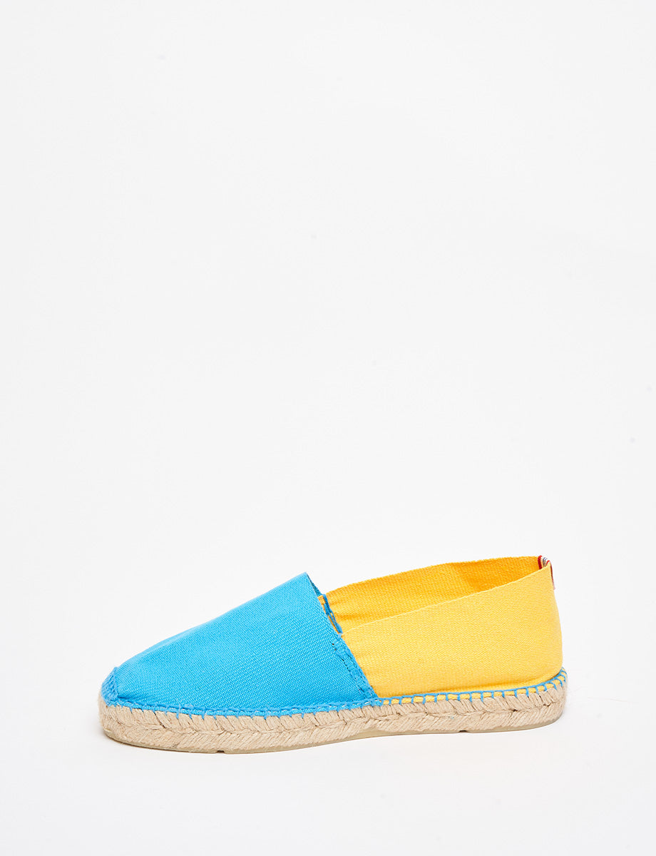 Aglae turquoise-yellow espadrilles