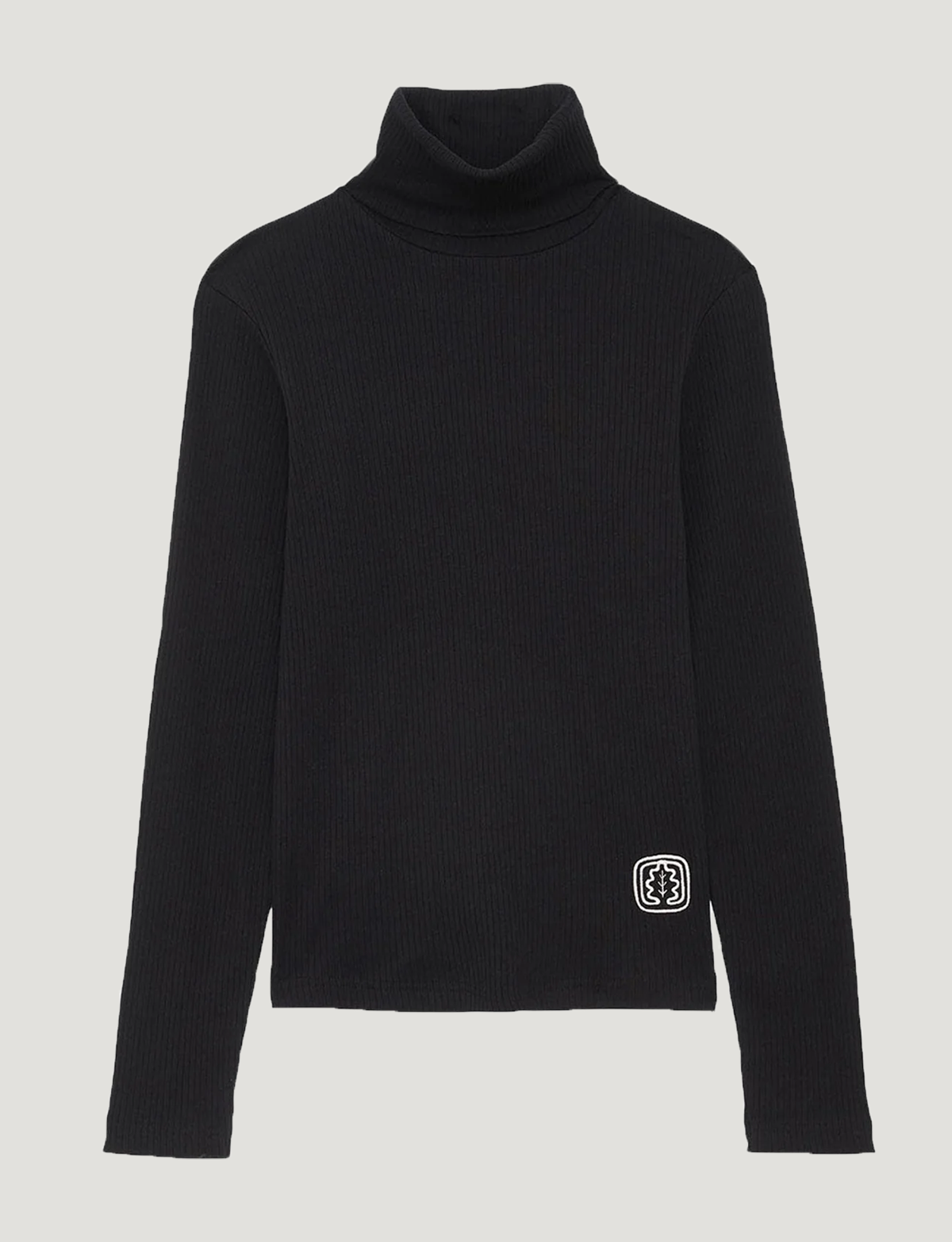 Matthieu jersey ligero de cuello alto negro