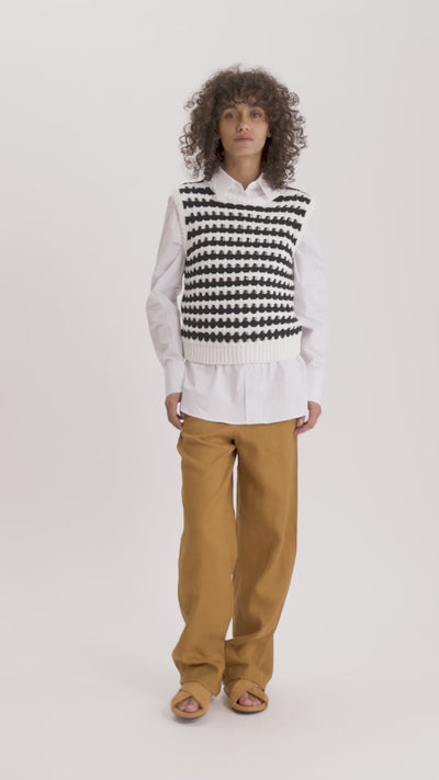 MASTER_16K205CO308-P126 ECRU BLACK-XS - video